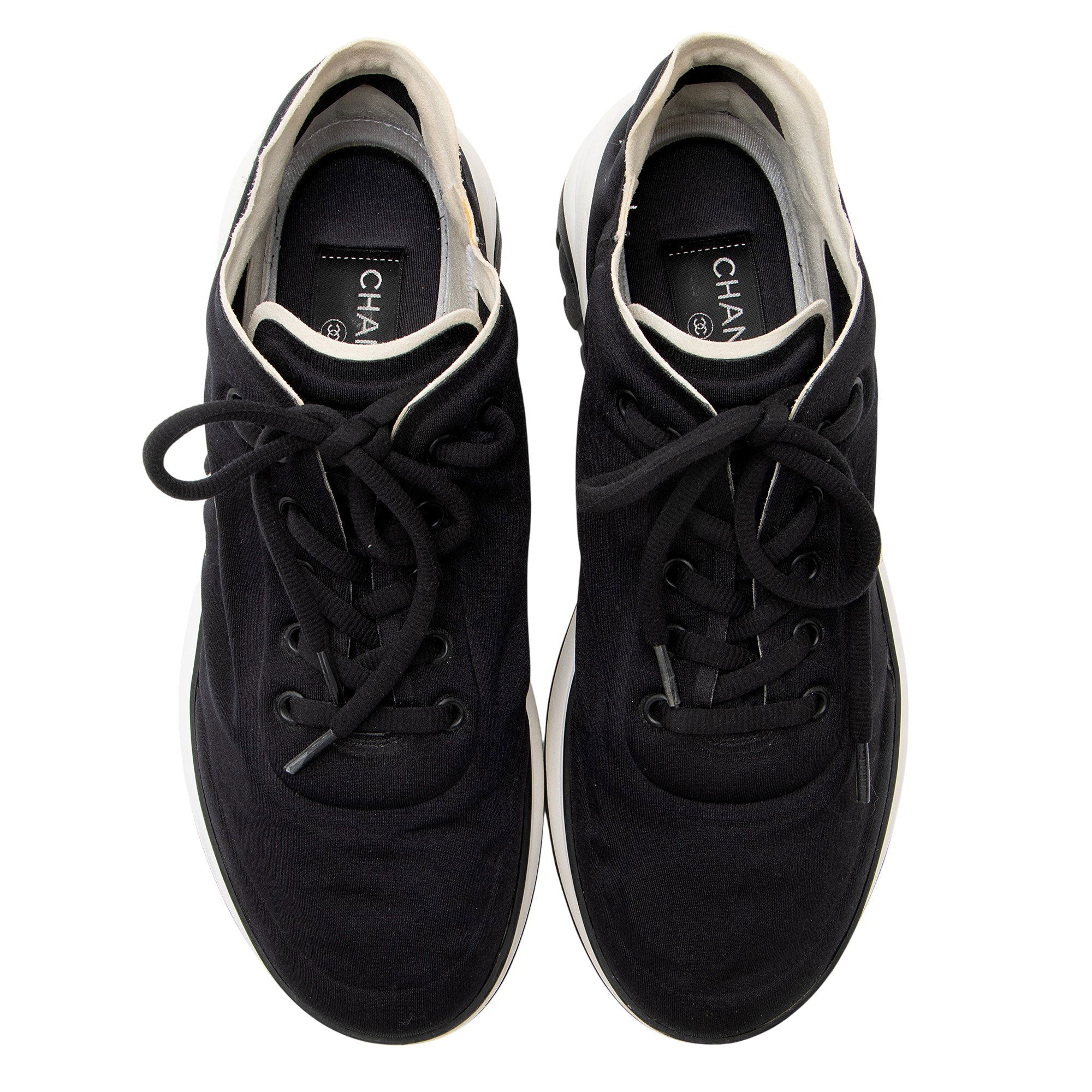 Chanel Nylon CC Sneakers - Size 10 / 40