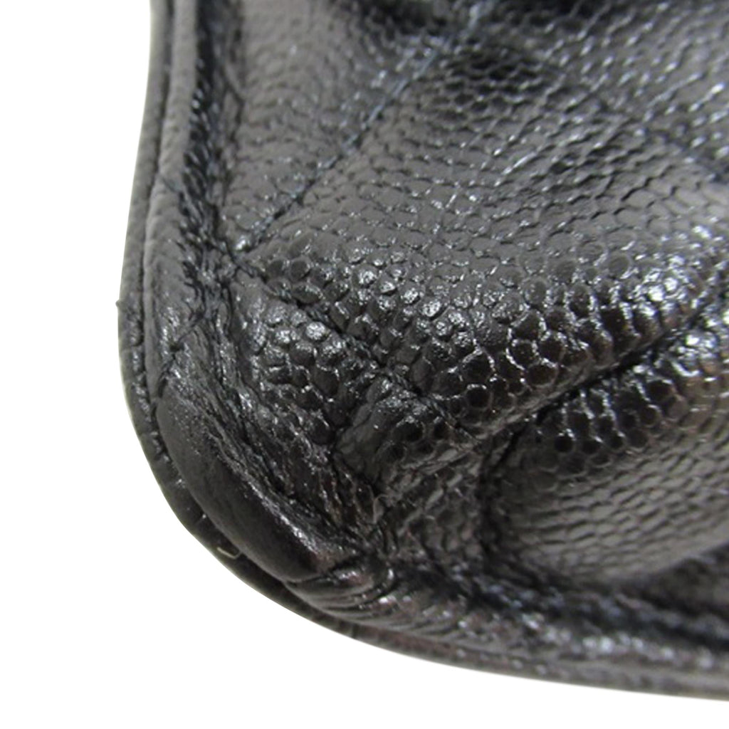Chanel Nylon Graffiti Foldable Shopping Tote in Caviar Flap (SHG-Urz0Ek)