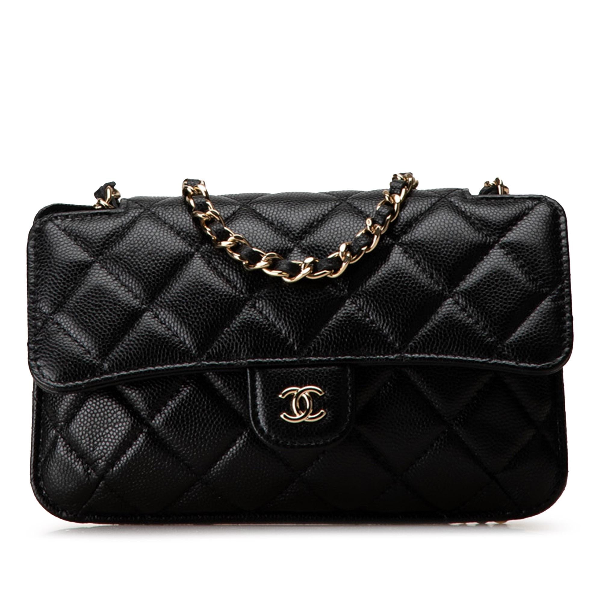 Chanel Nylon Graffiti Foldable Shopping Tote in Caviar Flap (SHG-HcnFTW)