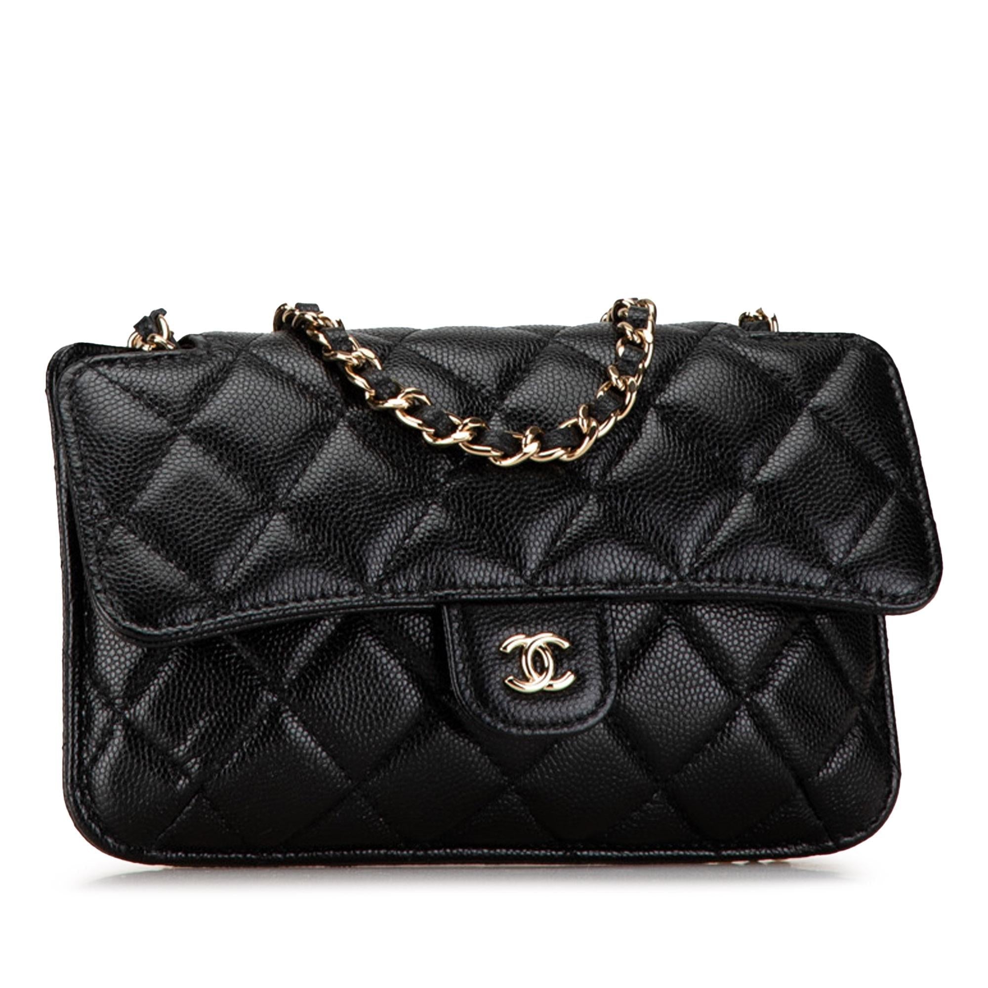 Chanel Nylon Graffiti Foldable Shopping Tote in Caviar Flap (SHG-HcnFTW)