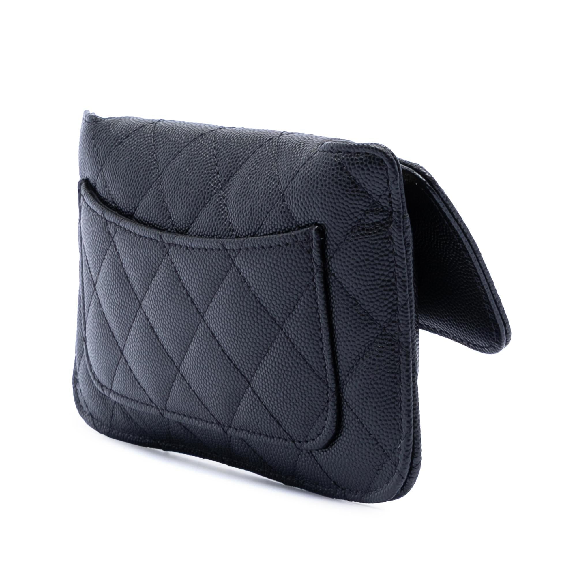 Chanel Nylon Graffiti Foldable Shopping Tote in Caviar Flap