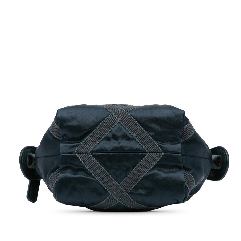 Chanel Nylon Grosgrain Lifestyle Clutch with Chain