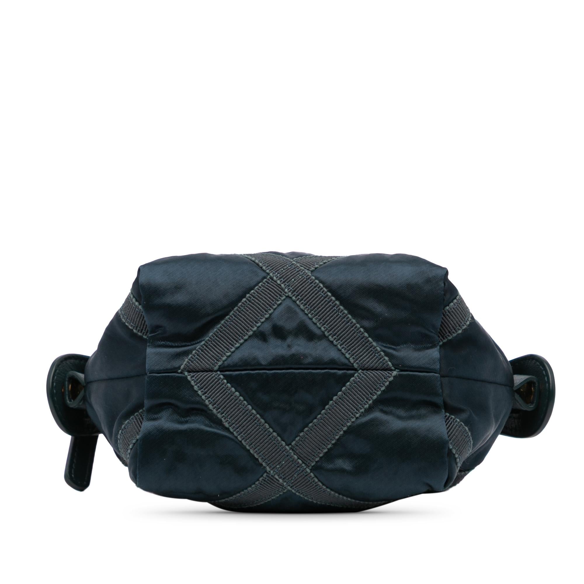 Chanel Nylon Grosgrain Lifestyle Clutch with Chain