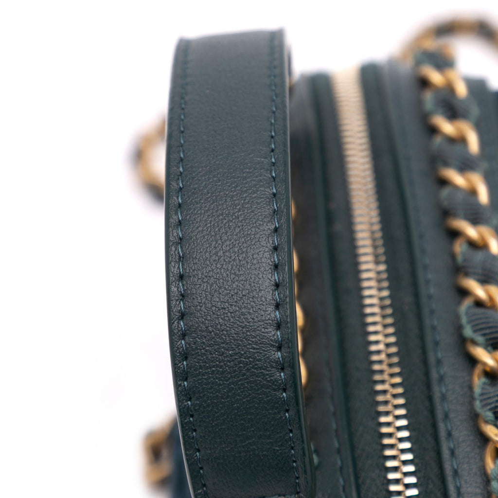 Chanel Nylon Grosgrain Lifestyle Clutch with Chain