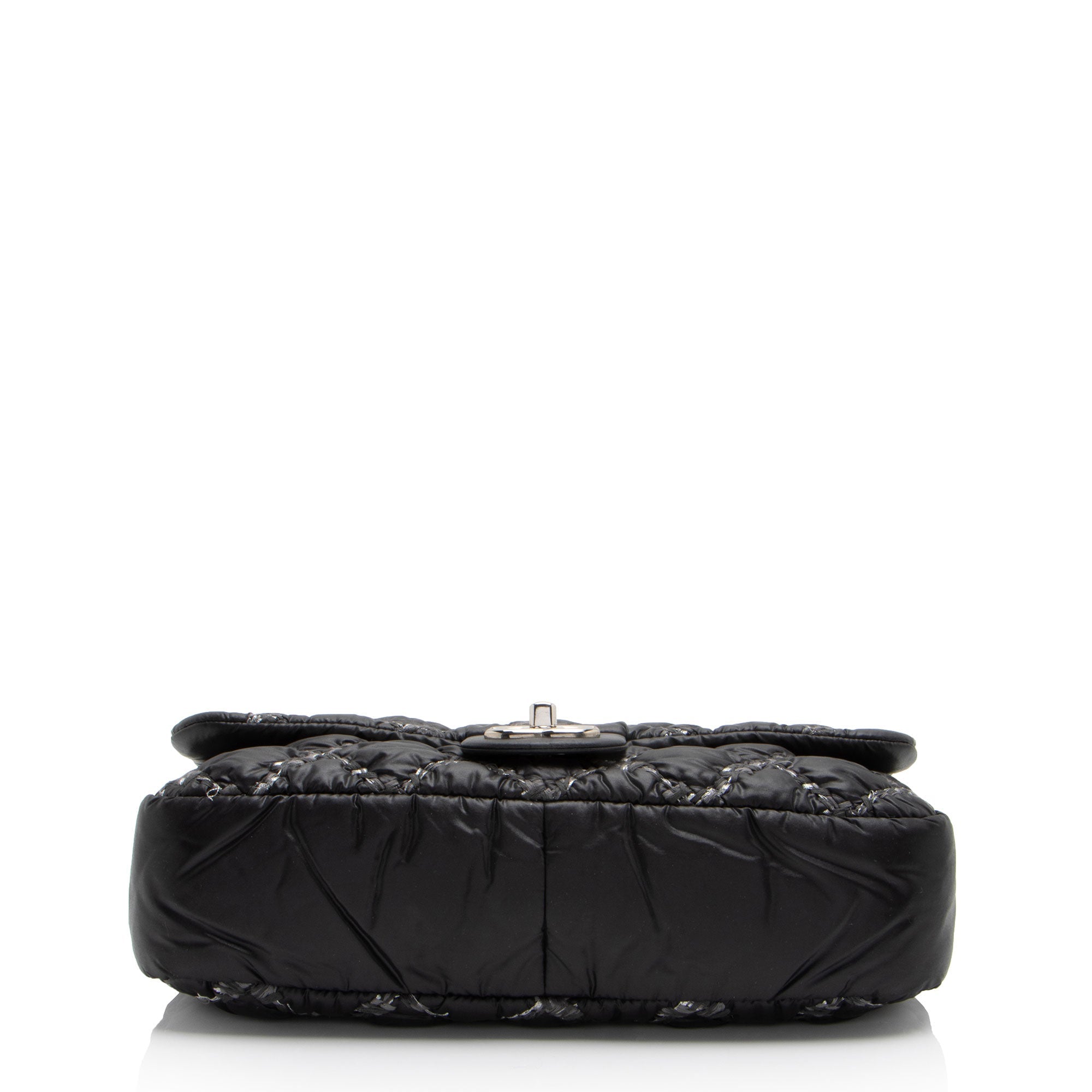 Chanel Nylon Quilted Tweed On Stitch Flap Bag (SHF-4UuNtD)