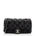 Chanel Nylon Quilted Tweed On Stitch Flap Bag (SHF-4UuNtD)