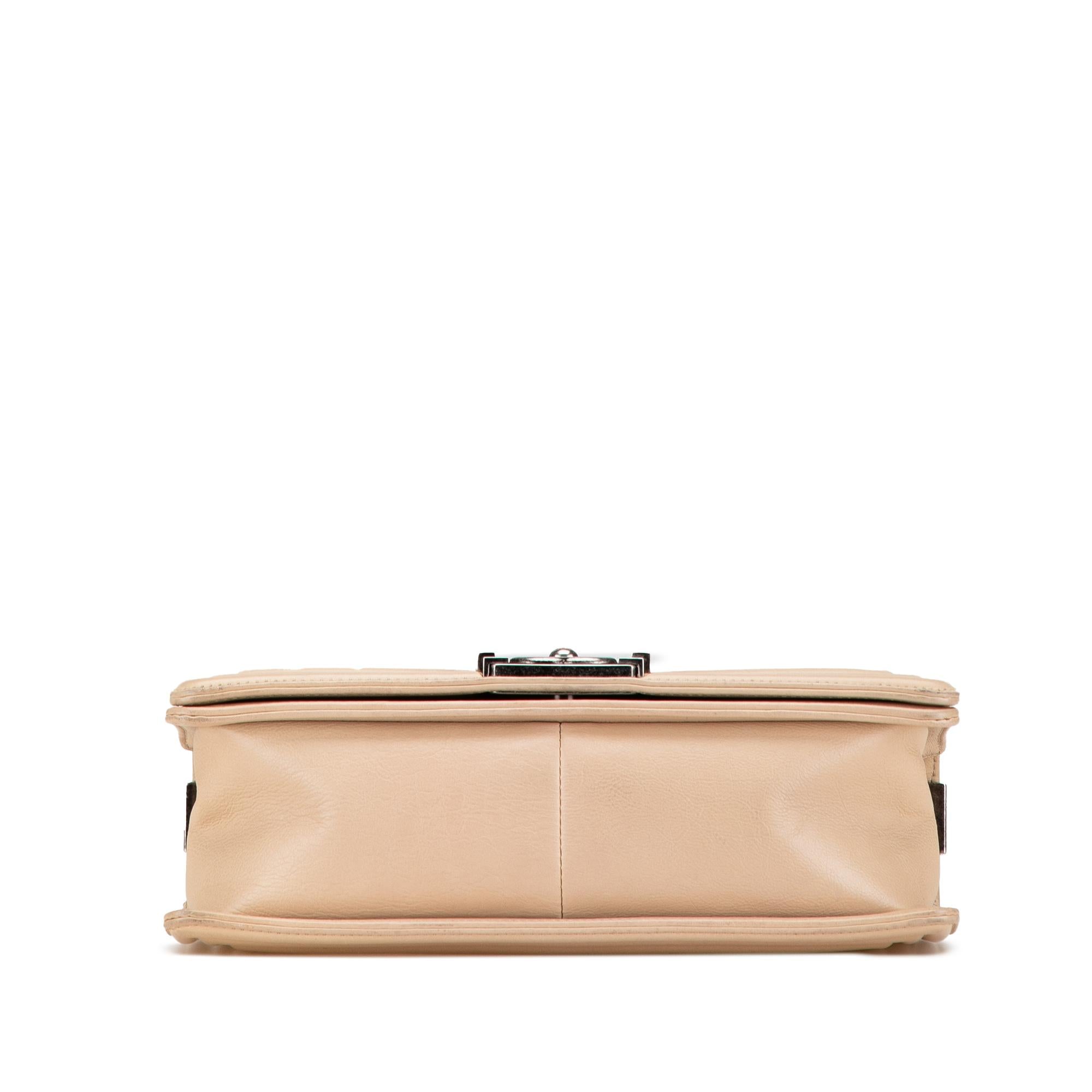 Chanel Old Medium Aged Calfskin Double Stitch Boy Flap