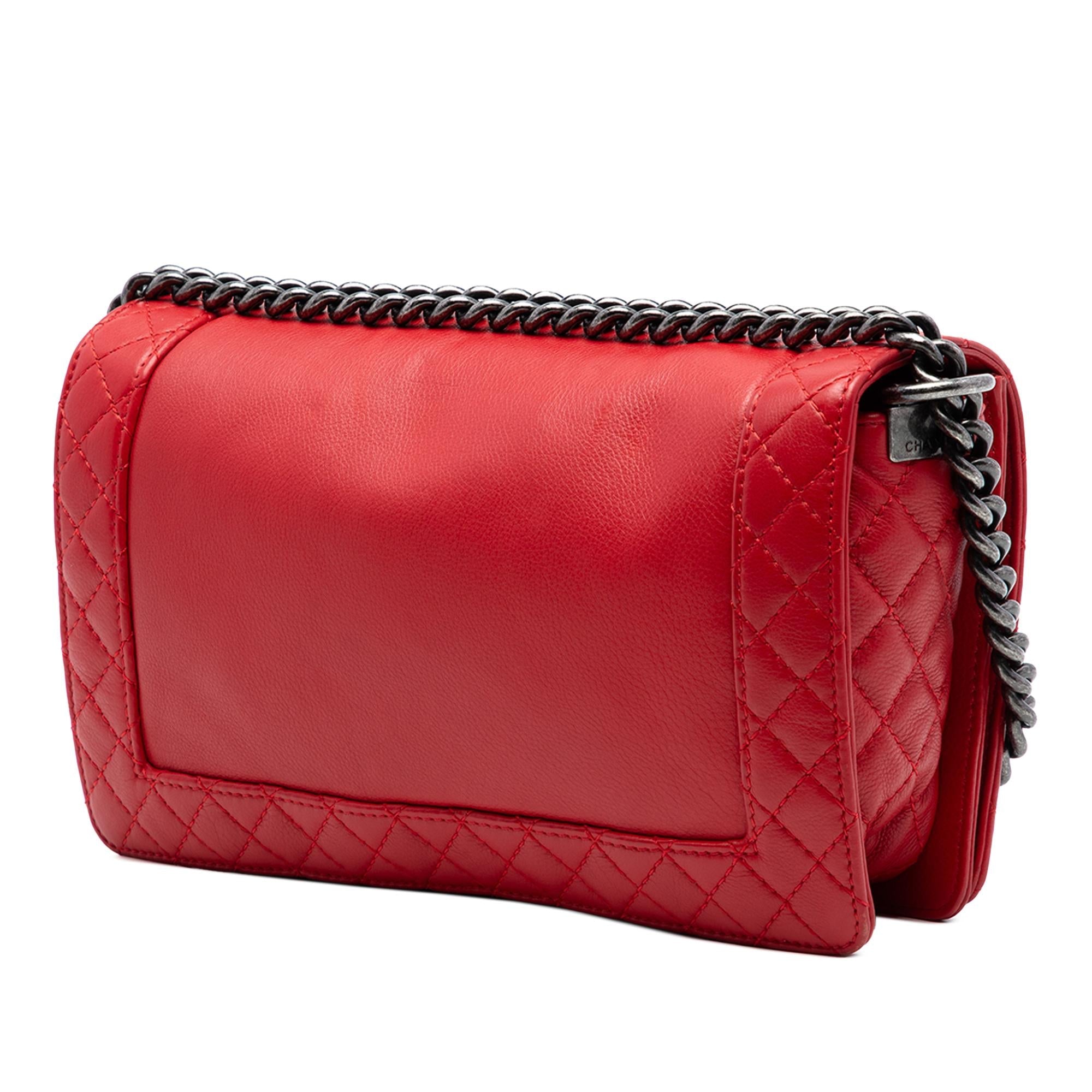 Chanel Old Medium Calfskin Boy Reverso Flap