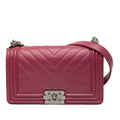Chanel Old Medium Chevron Lambskin Boy Flap