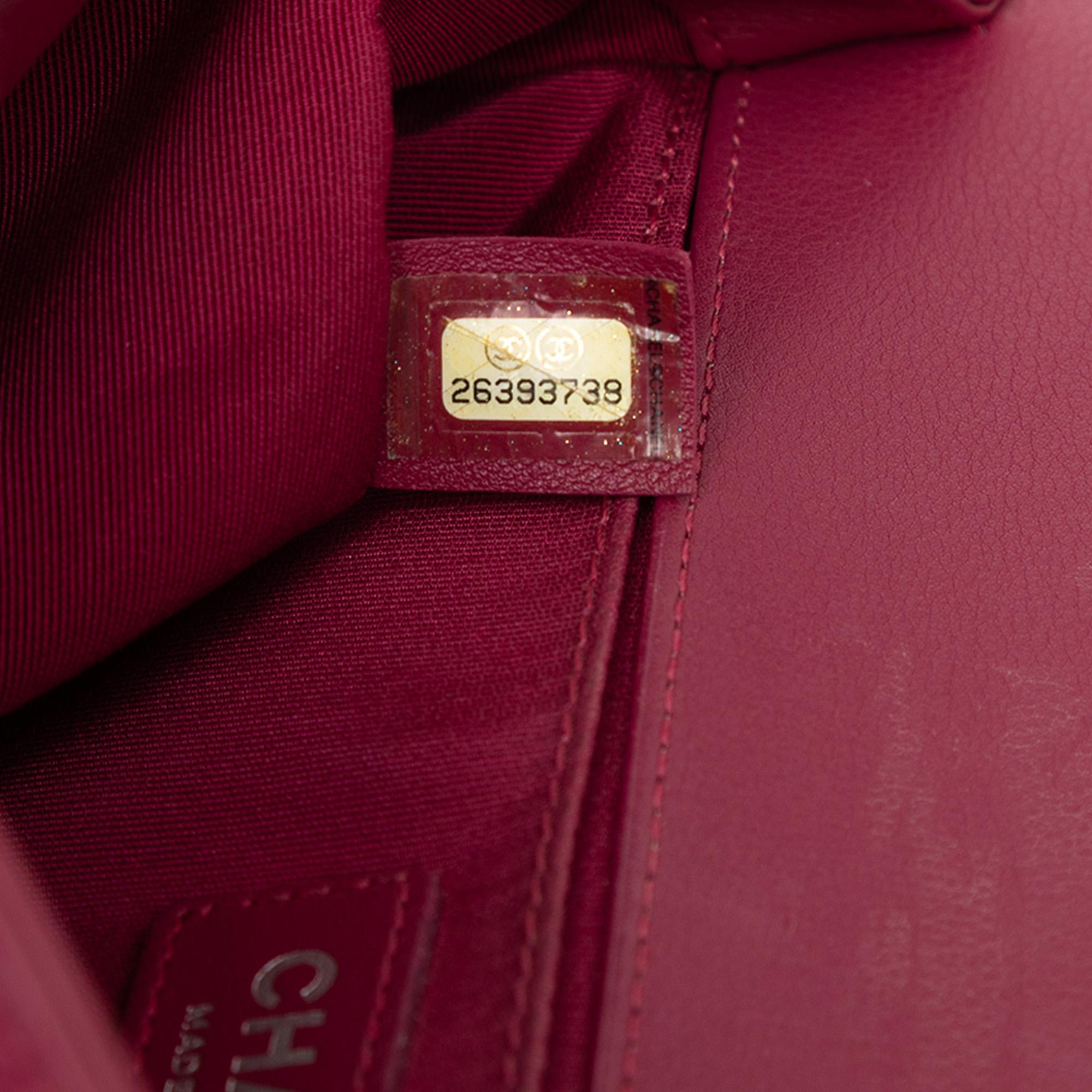 Chanel Old Medium Chevron Lambskin Boy Flap