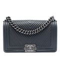 Chanel Old Medium Chevron Lambskin Boy Flap