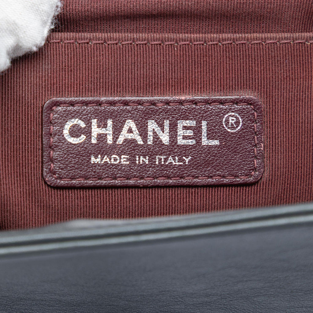 Chanel Old Medium Chevron Lambskin Boy Flap