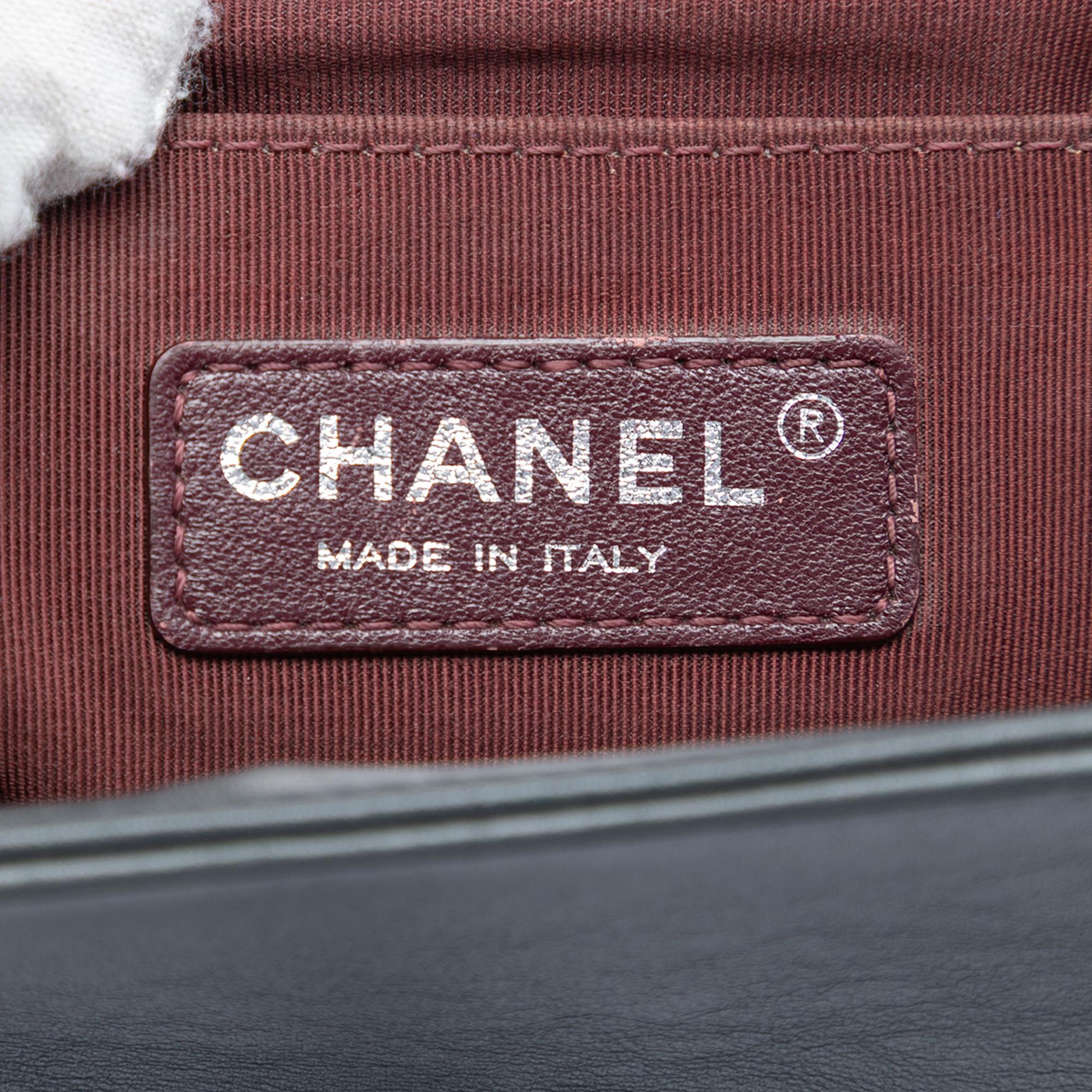 Chanel Old Medium Chevron Lambskin Boy Flap
