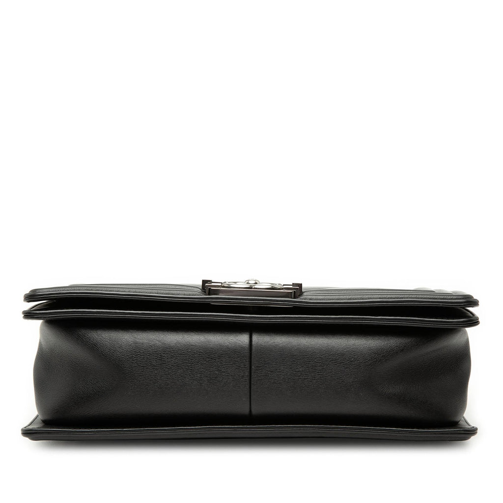 Chanel Old Medium Chevron Lambskin Boy Flap