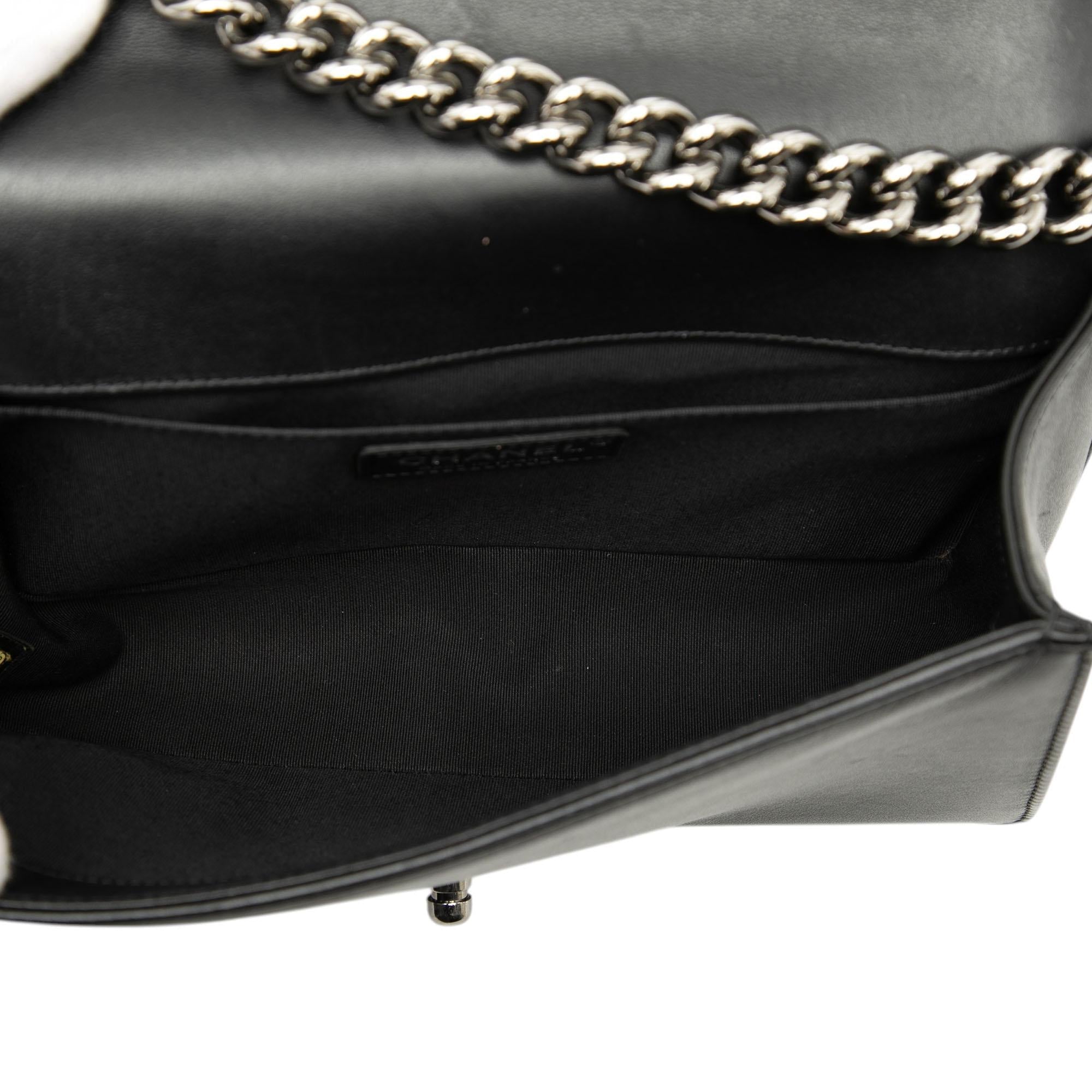 Chanel Old Medium Chevron Lambskin Boy Flap