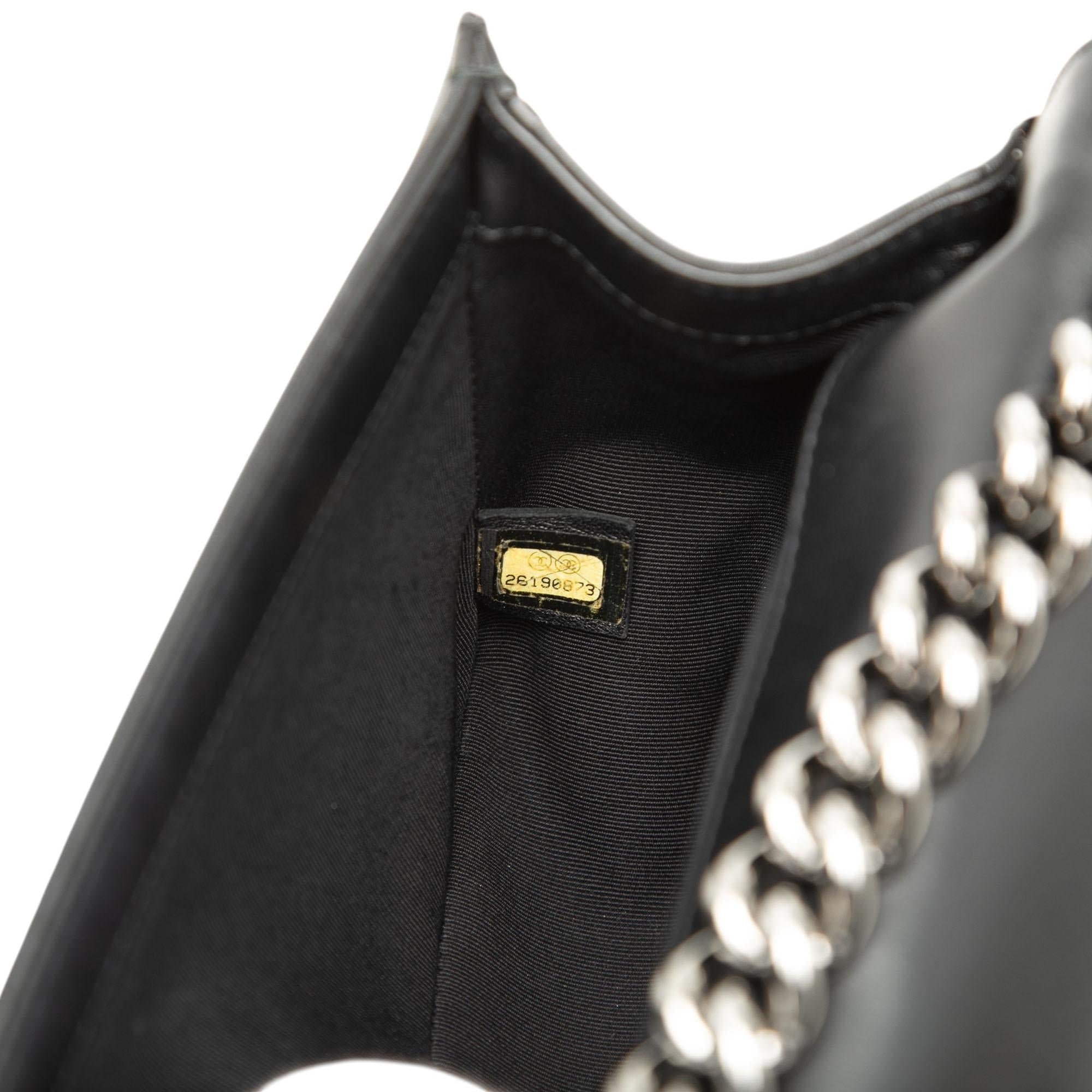 Chanel Old Medium Chevron Lambskin Boy Flap