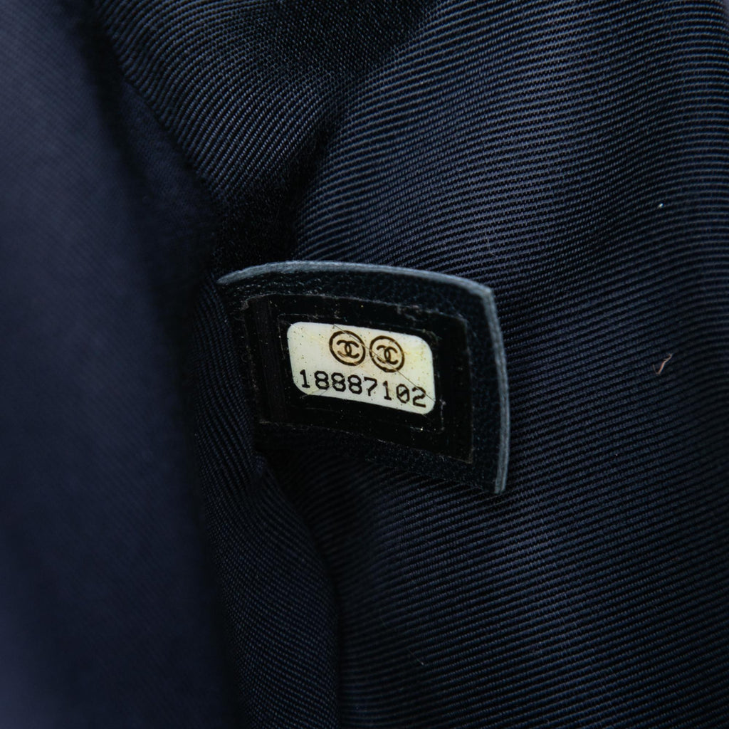 Chanel Old Medium Lambskin Embossed Cube Boy Flap