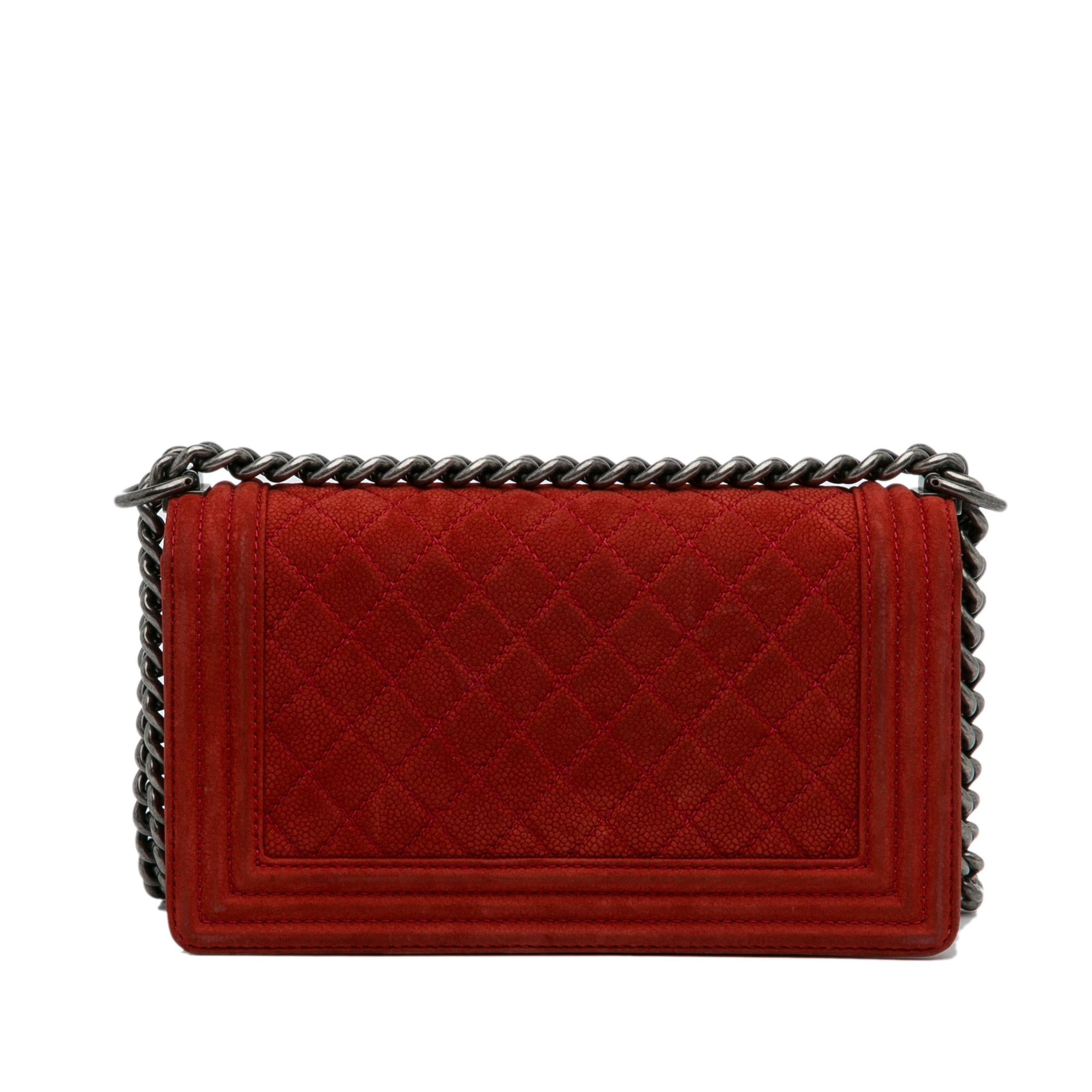 Chanel Old Medium Quilted Caviar Boy Flap