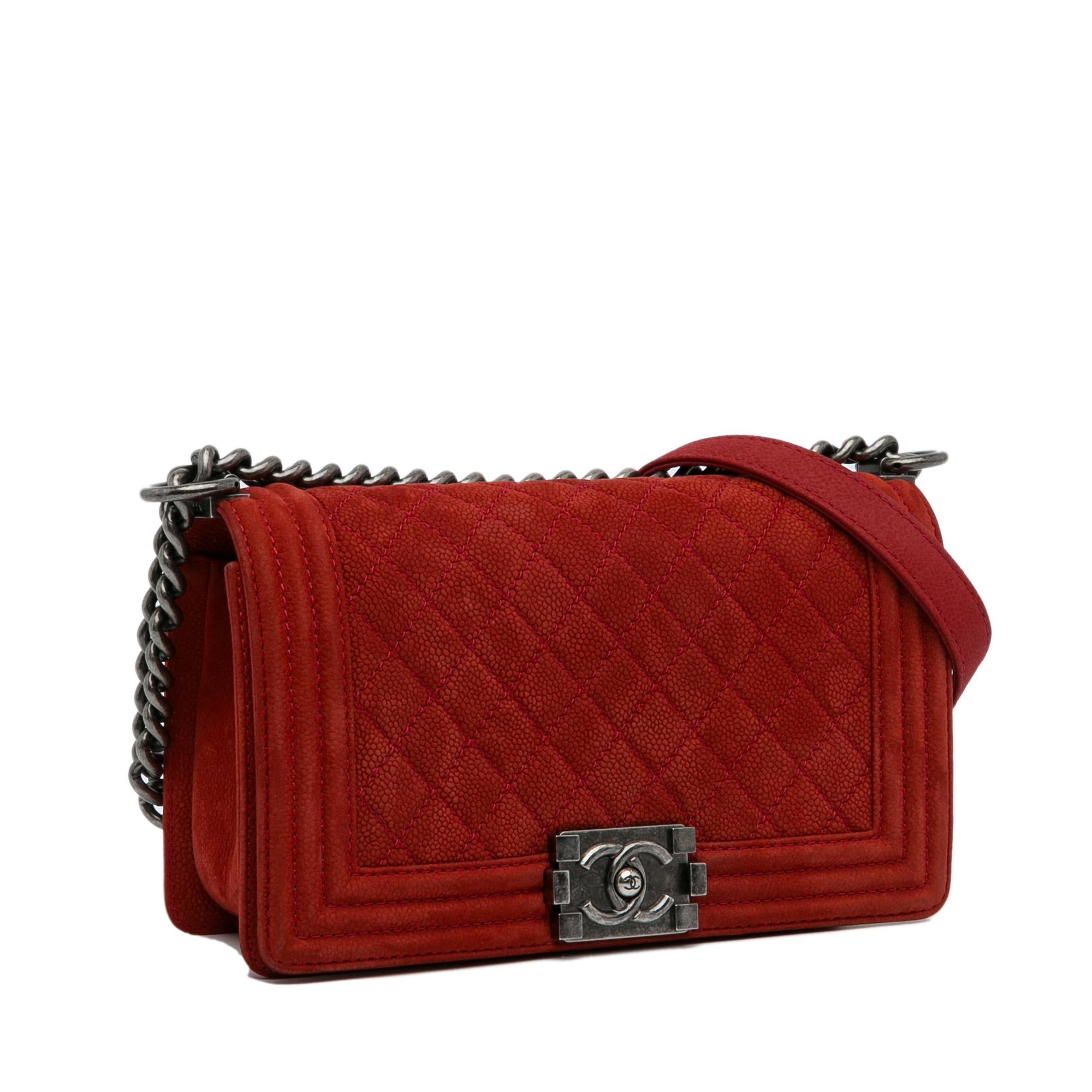 Chanel Old Medium Quilted Caviar Boy Flap