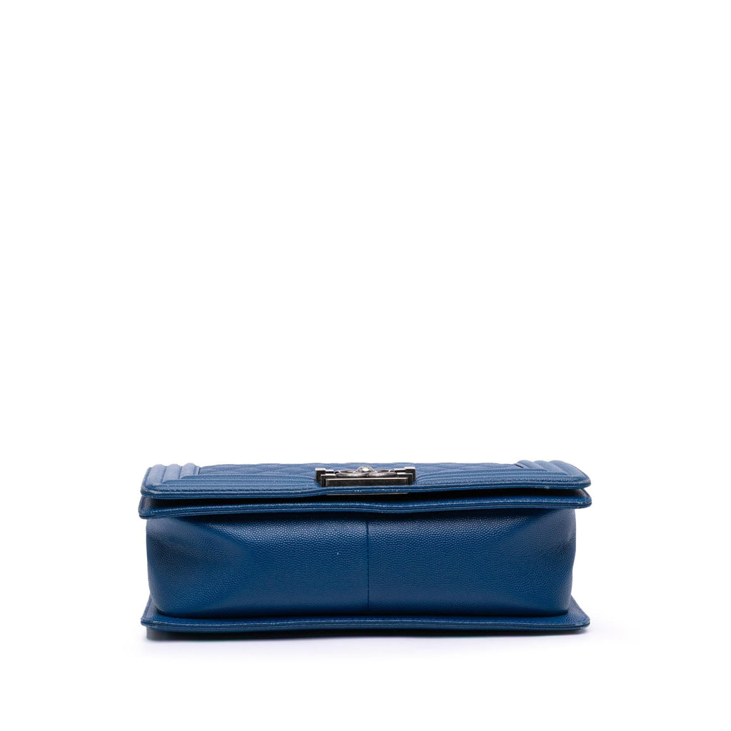 Chanel Old Medium Quilted Caviar Boy Flap