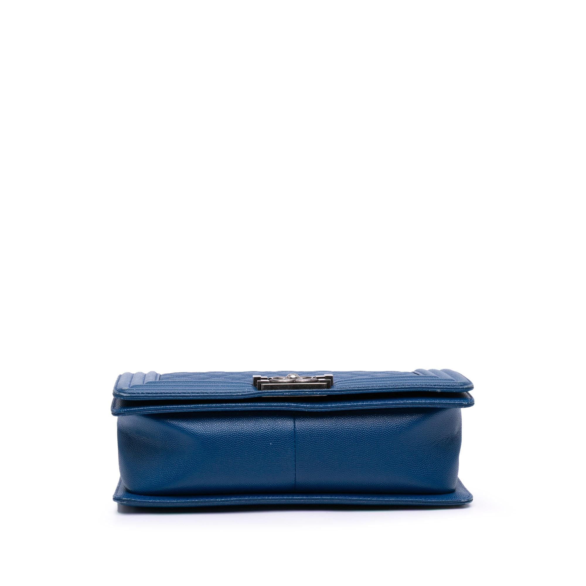 Chanel Old Medium Quilted Caviar Boy Flap
