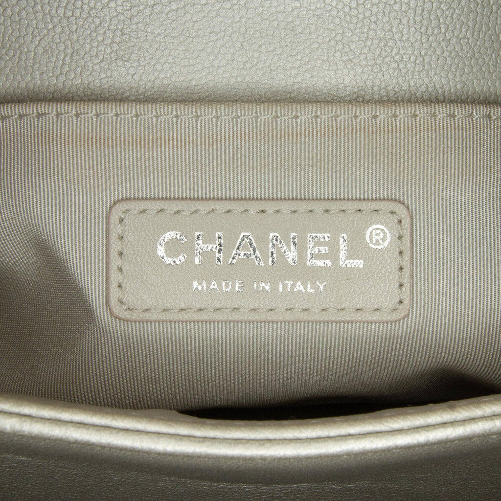 Chanel Old Medium Quilted Caviar Boy Flap