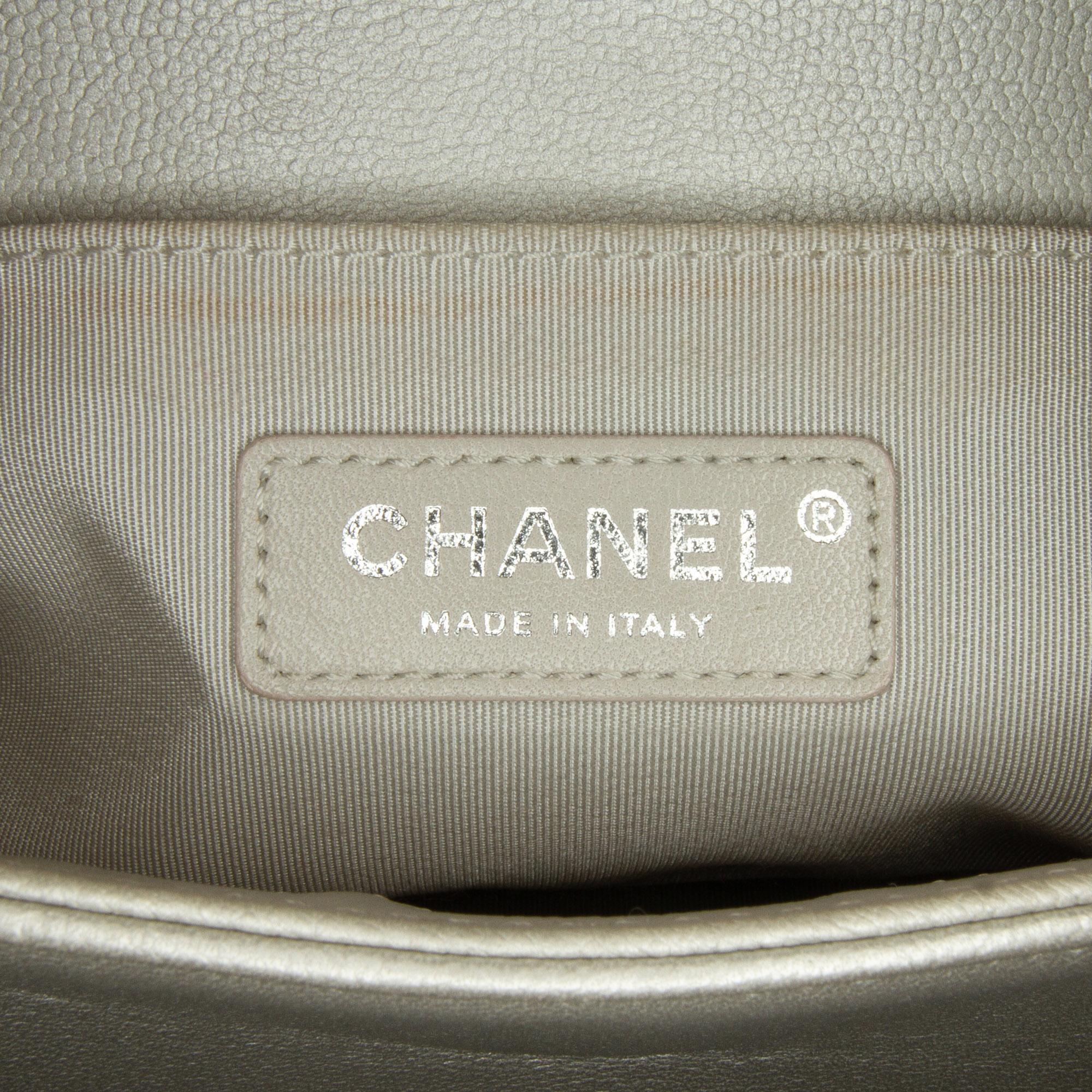 Chanel Old Medium Quilted Caviar Boy Flap
