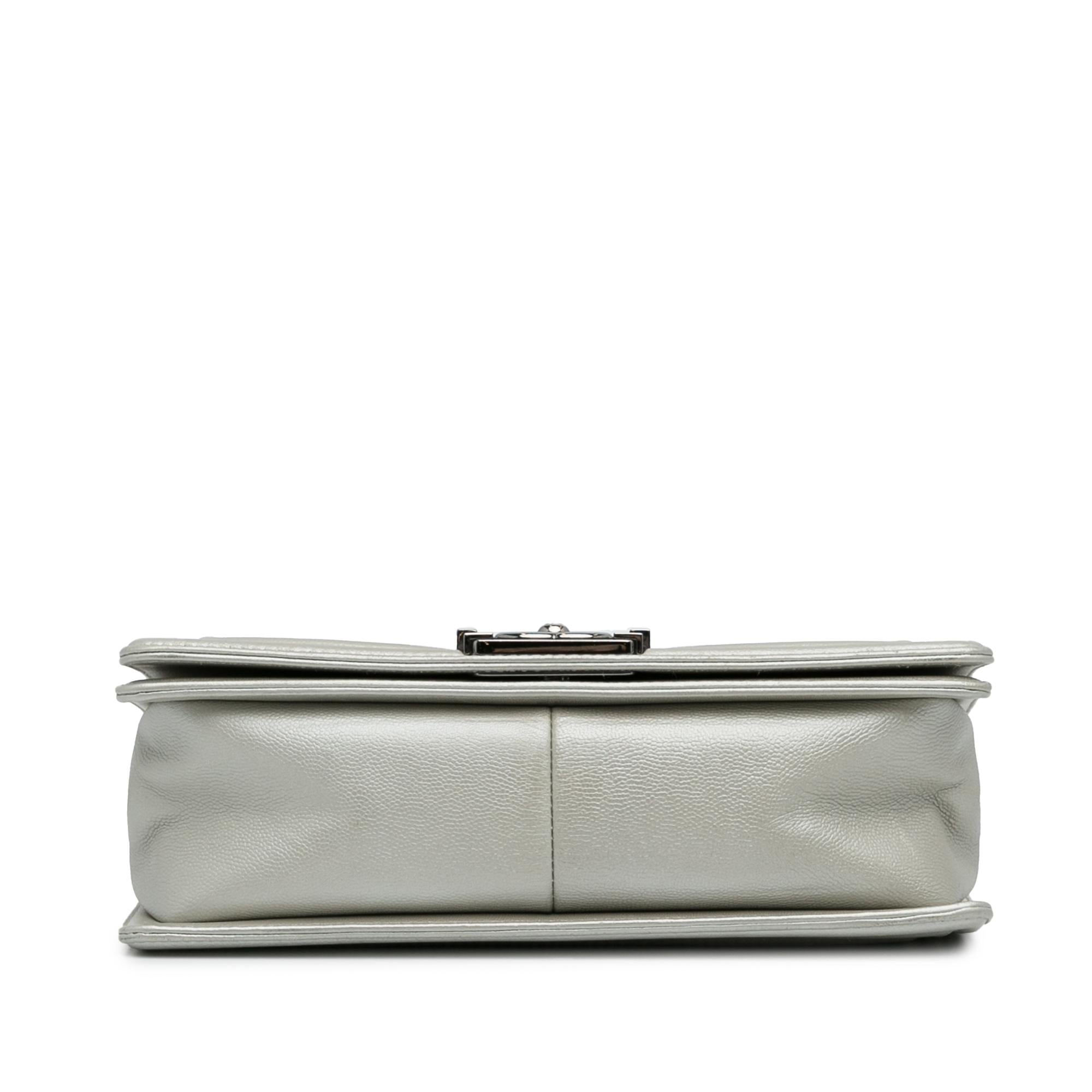 Chanel Old Medium Quilted Caviar Boy Flap