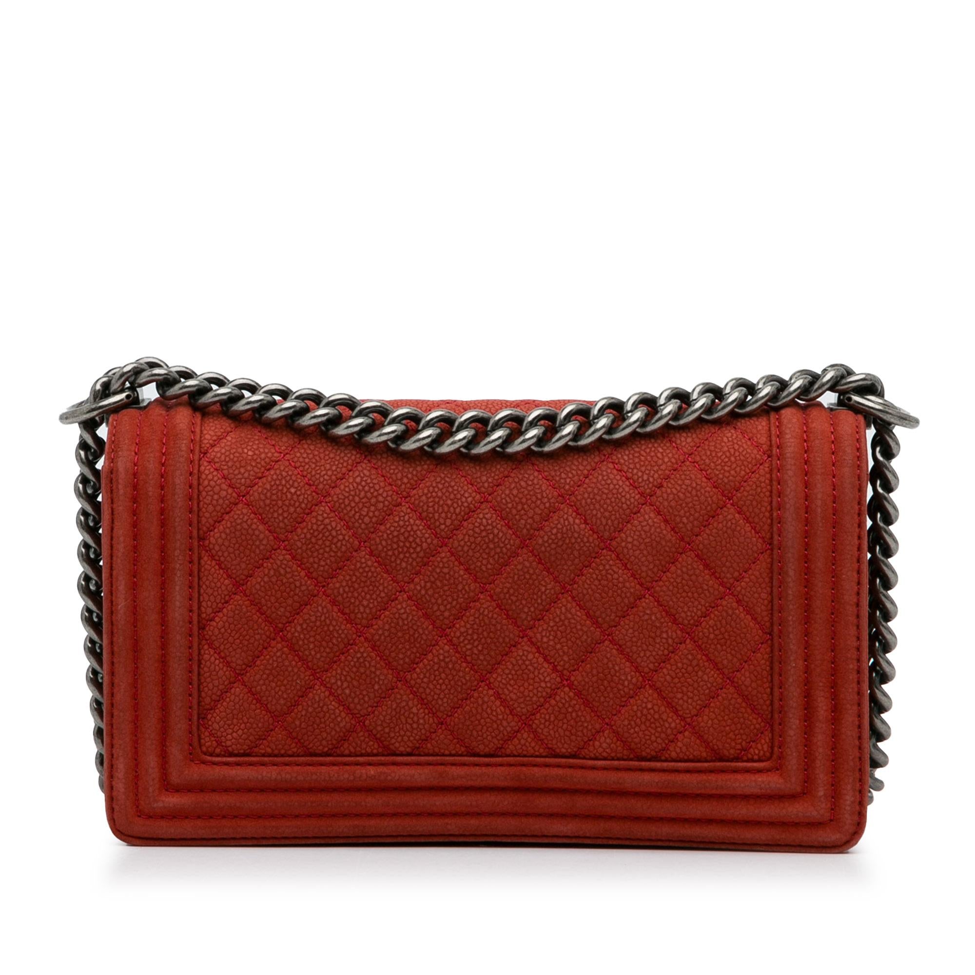 Chanel Old Medium Quilted Caviar Boy Flap