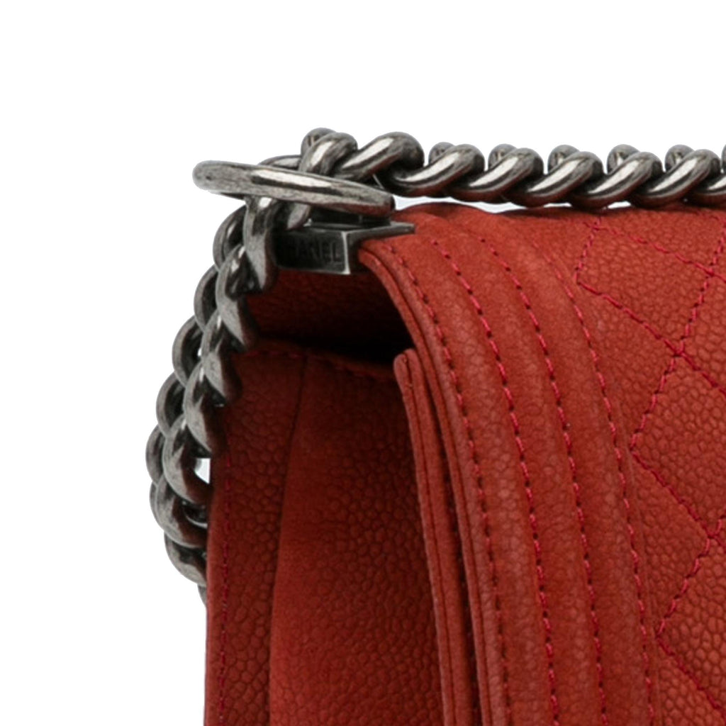 Chanel Old Medium Quilted Caviar Boy Flap