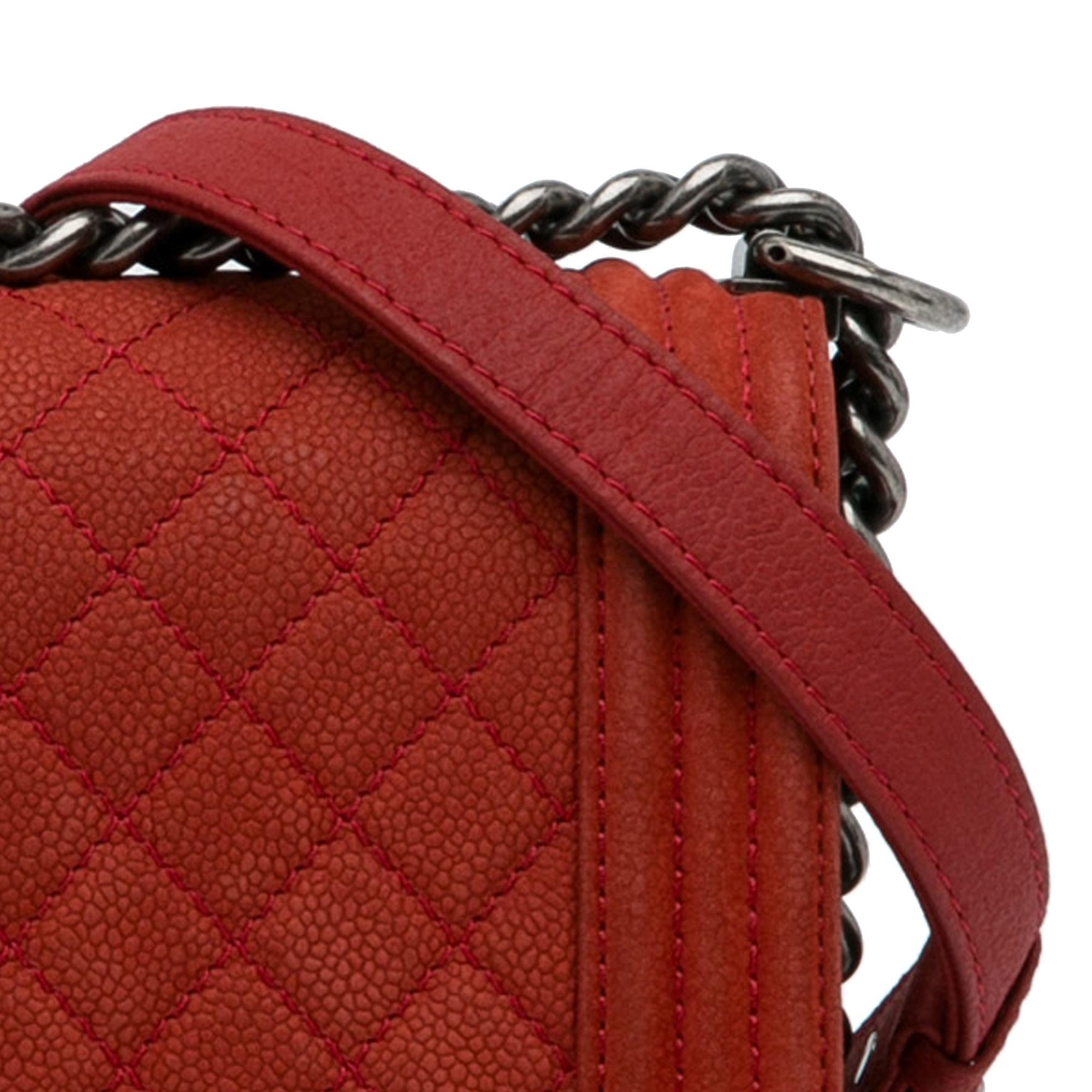 Chanel Old Medium Quilted Caviar Boy Flap