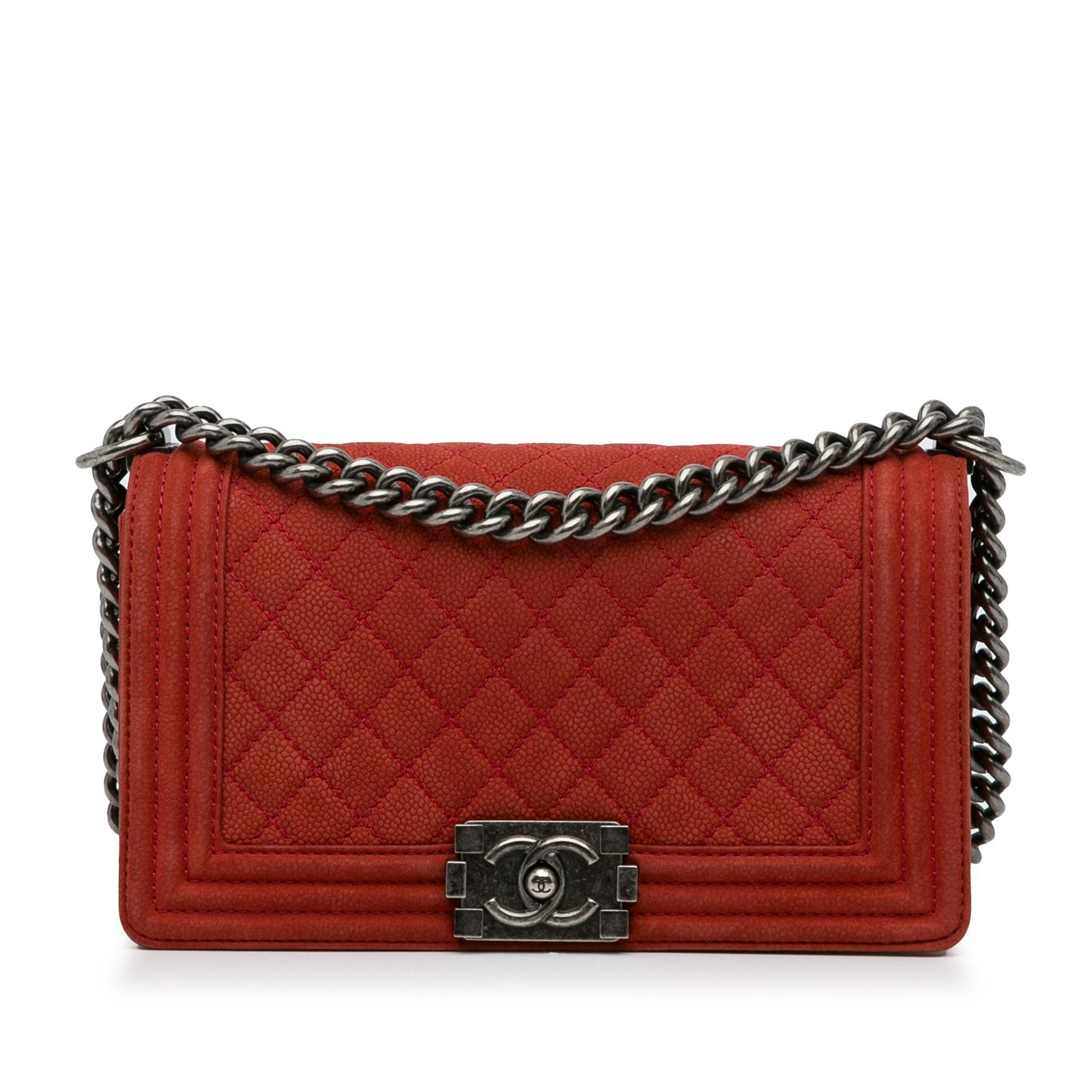Chanel Old Medium Quilted Caviar Boy Flap