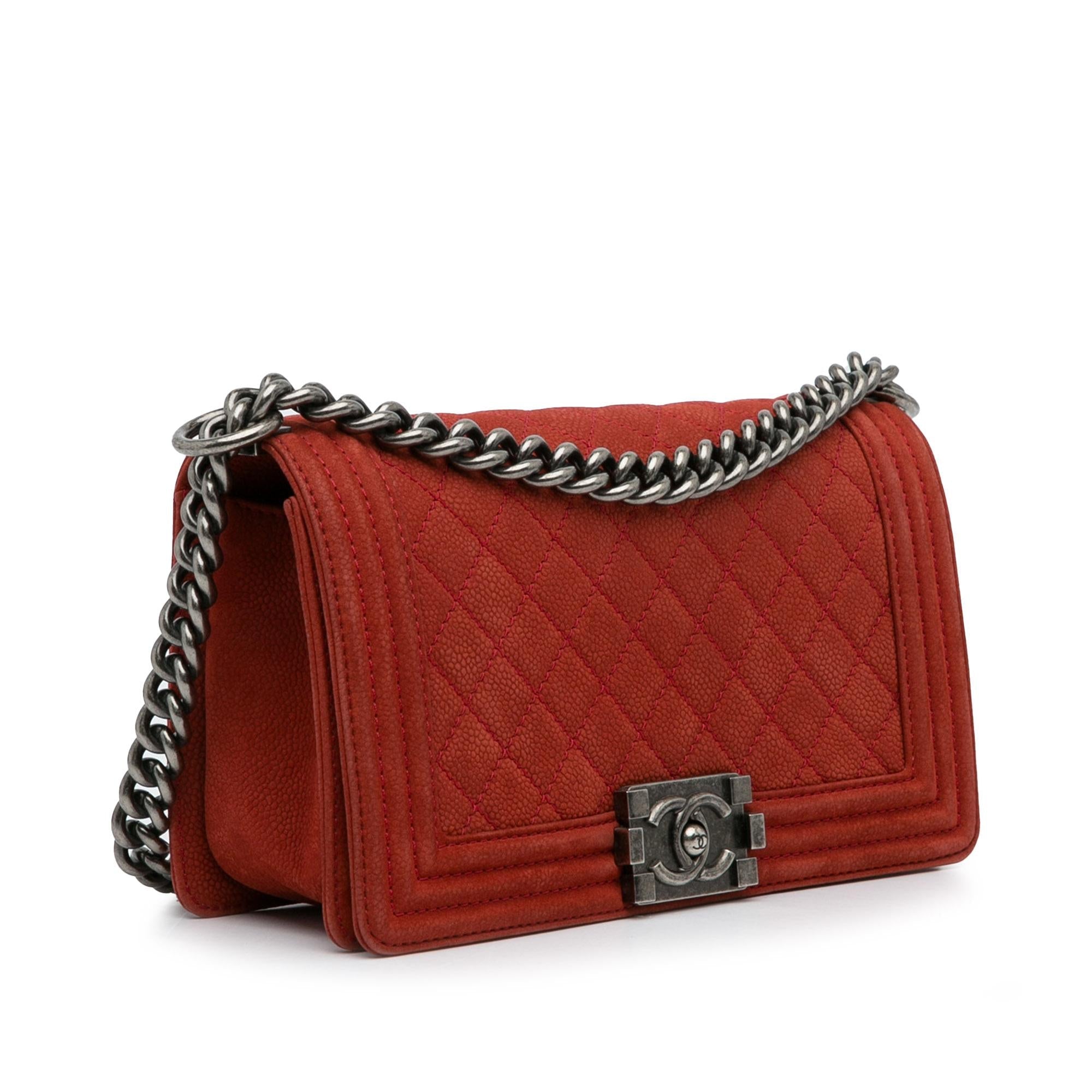 Chanel Old Medium Quilted Caviar Boy Flap