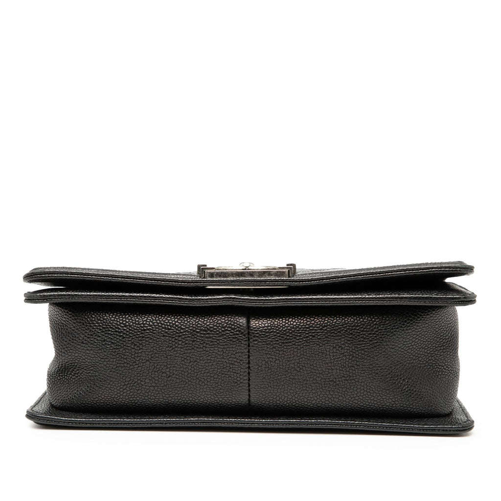 Chanel Old Medium Quilted Caviar Boy Flap