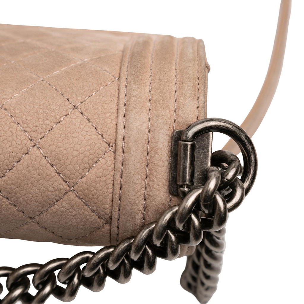 Chanel Old Medium Quilted Caviar Boy Flap