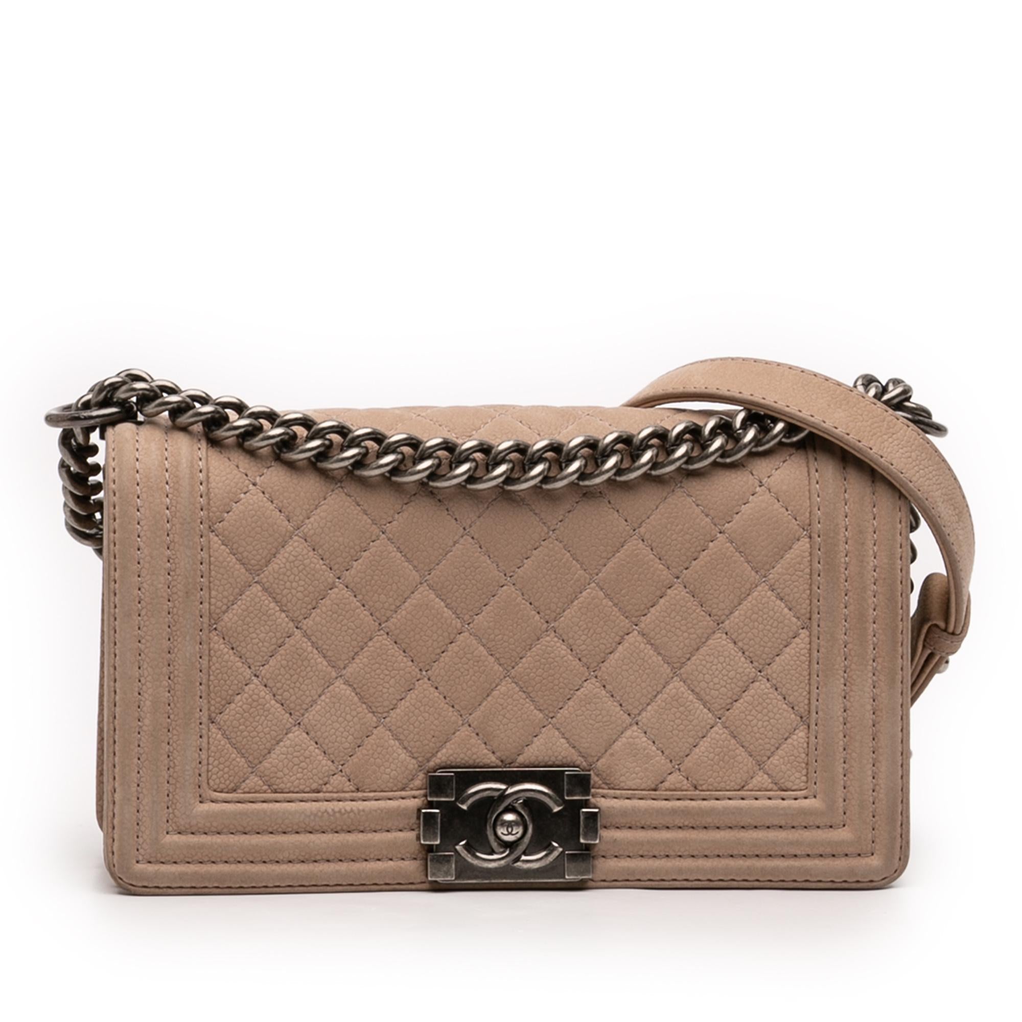 Chanel Old Medium Quilted Caviar Boy Flap