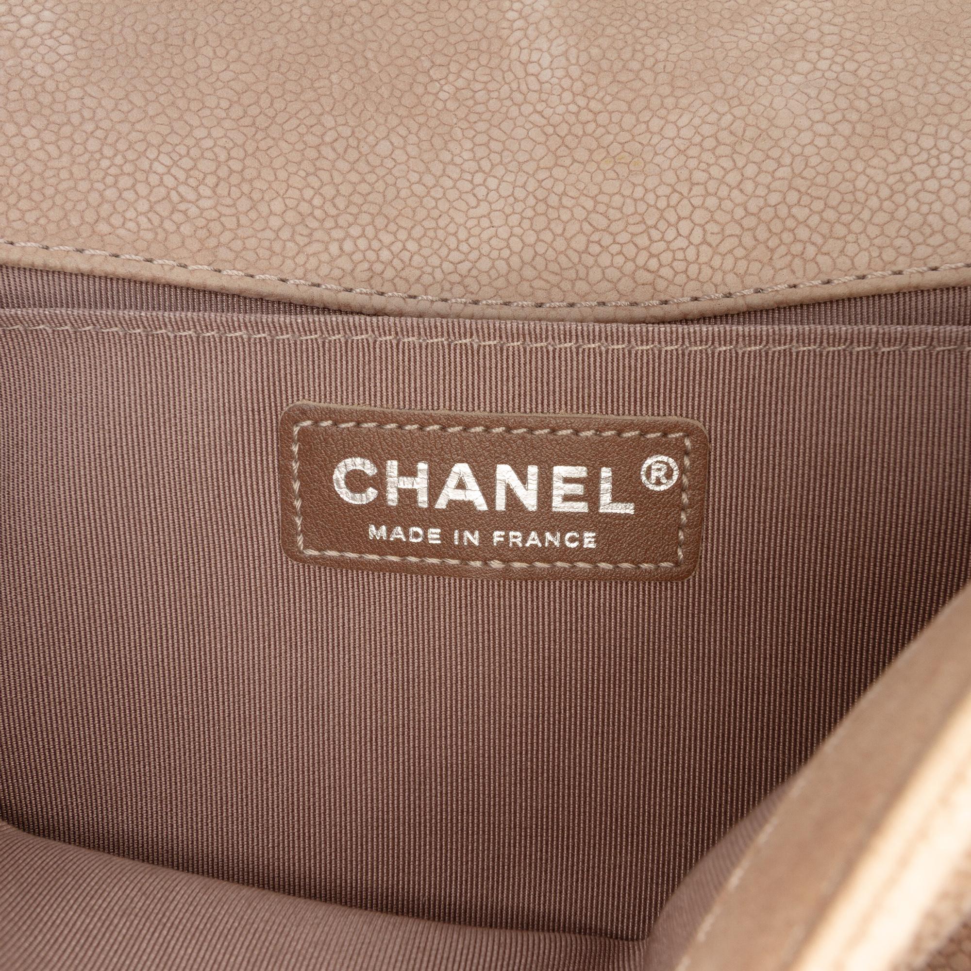 Chanel Old Medium Quilted Caviar Boy Flap
