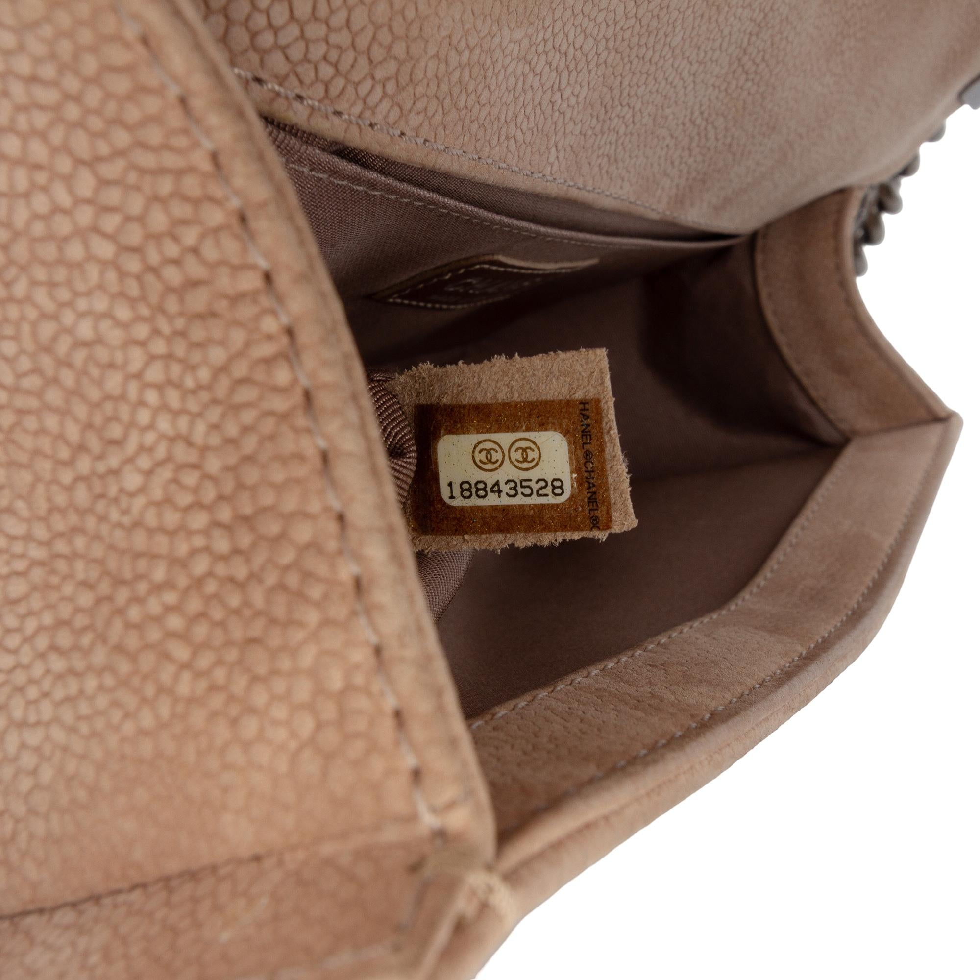 Chanel Old Medium Quilted Caviar Boy Flap