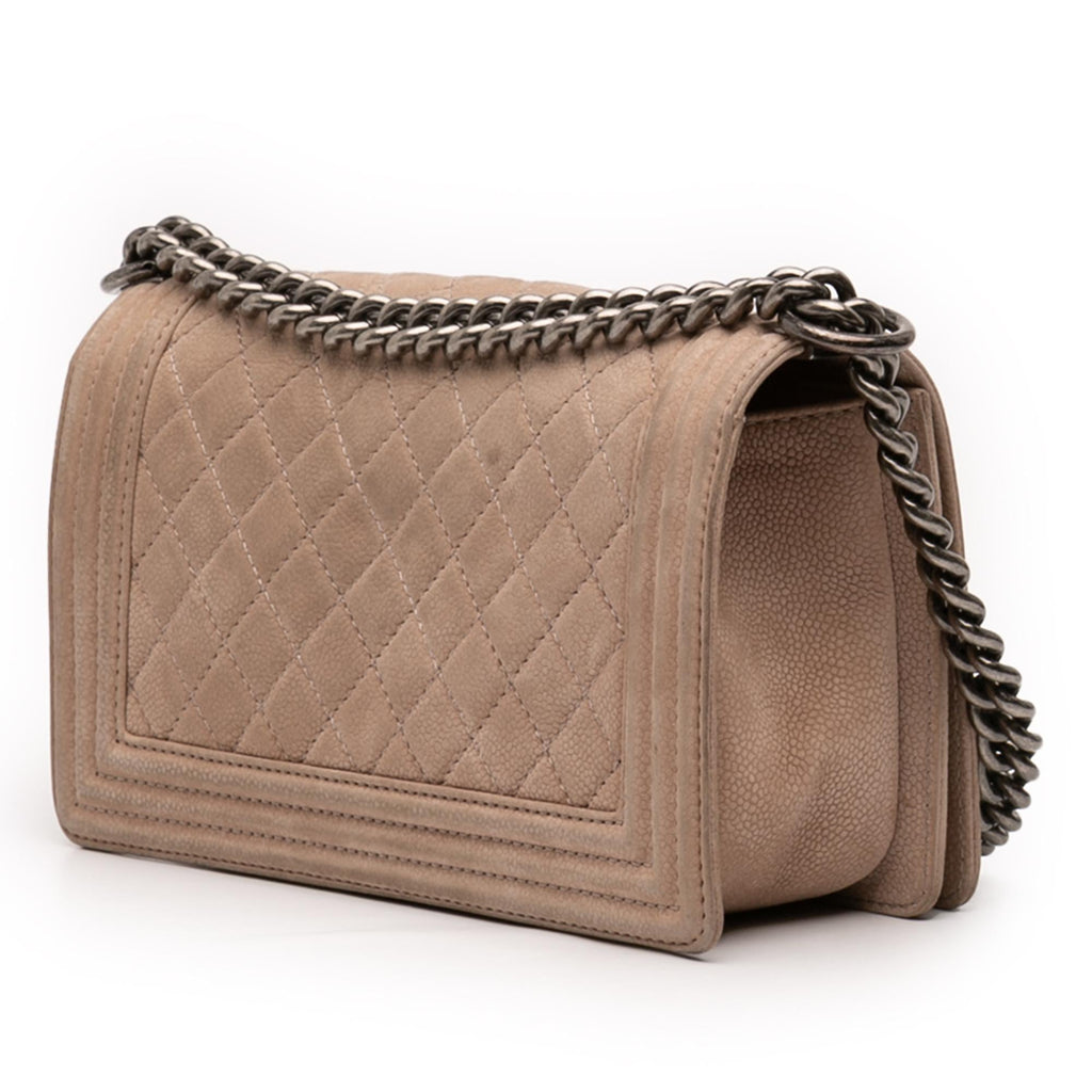 Chanel Old Medium Quilted Caviar Boy Flap