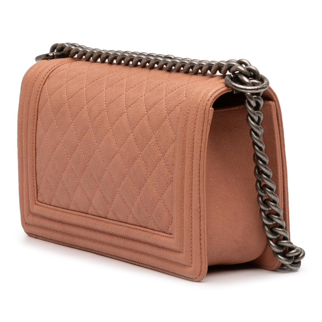 Chanel Old Medium Quilted Caviar Boy Flap