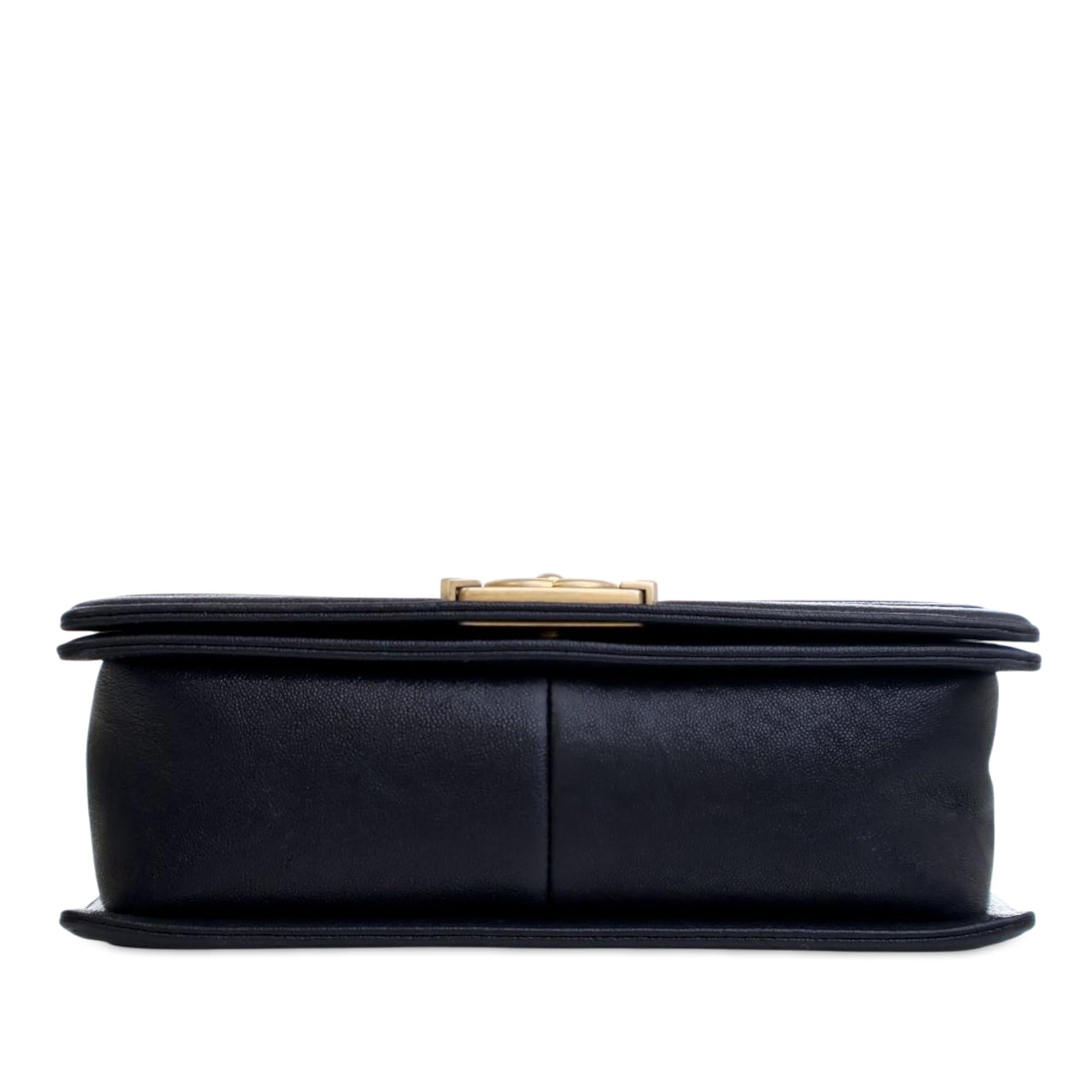 Chanel Old Medium Quilted Caviar Boy Flap
