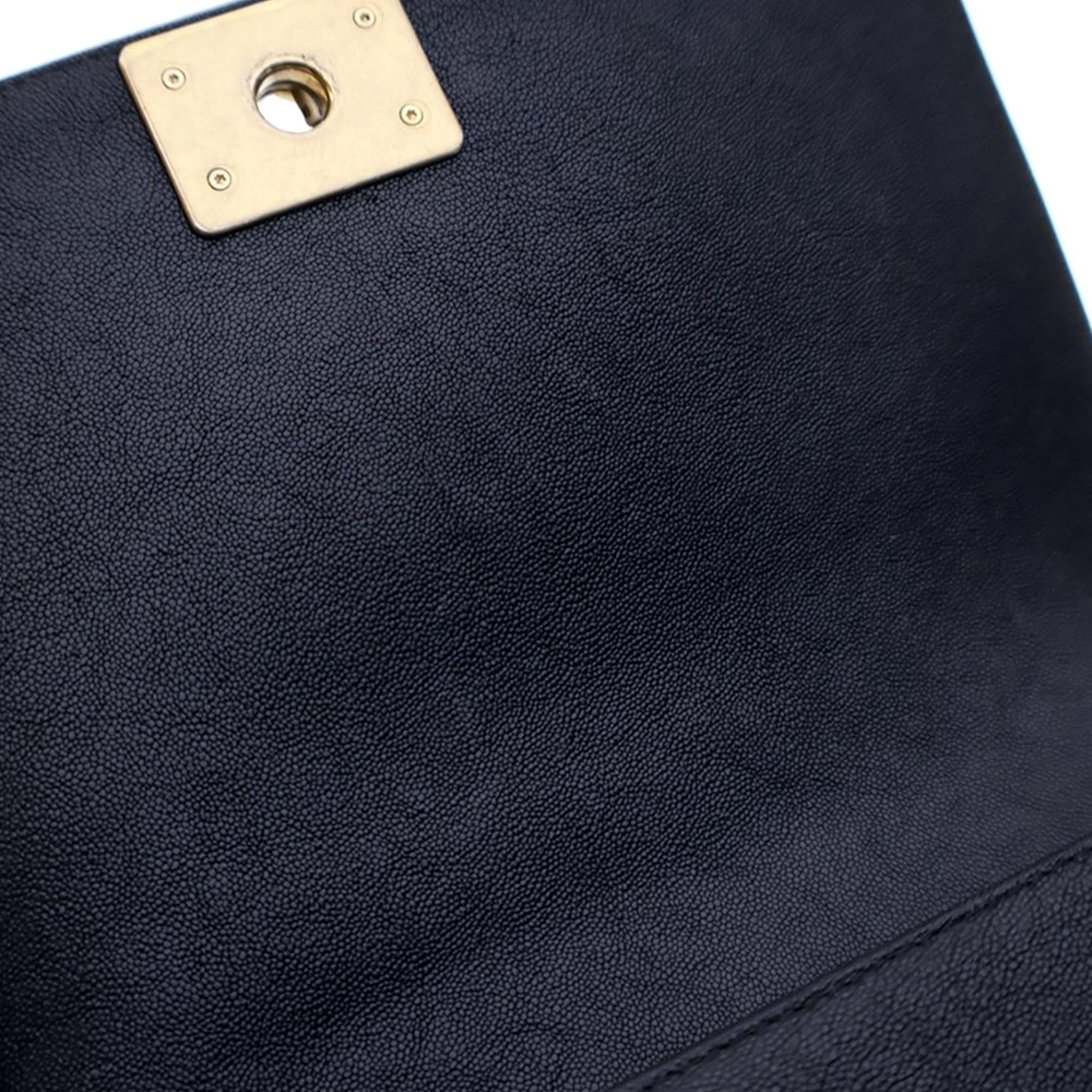 Chanel Old Medium Quilted Caviar Boy Flap