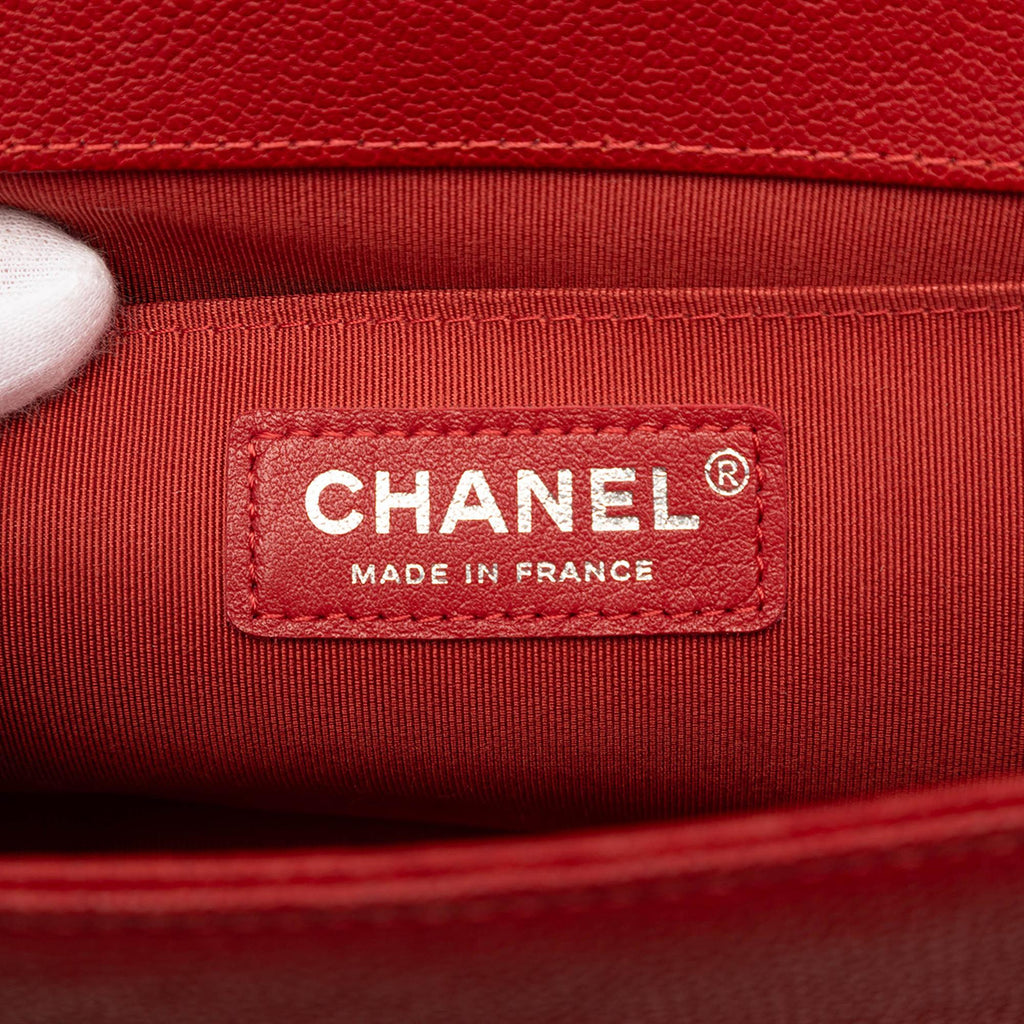 Chanel Old Medium Quilted Caviar Boy Flap