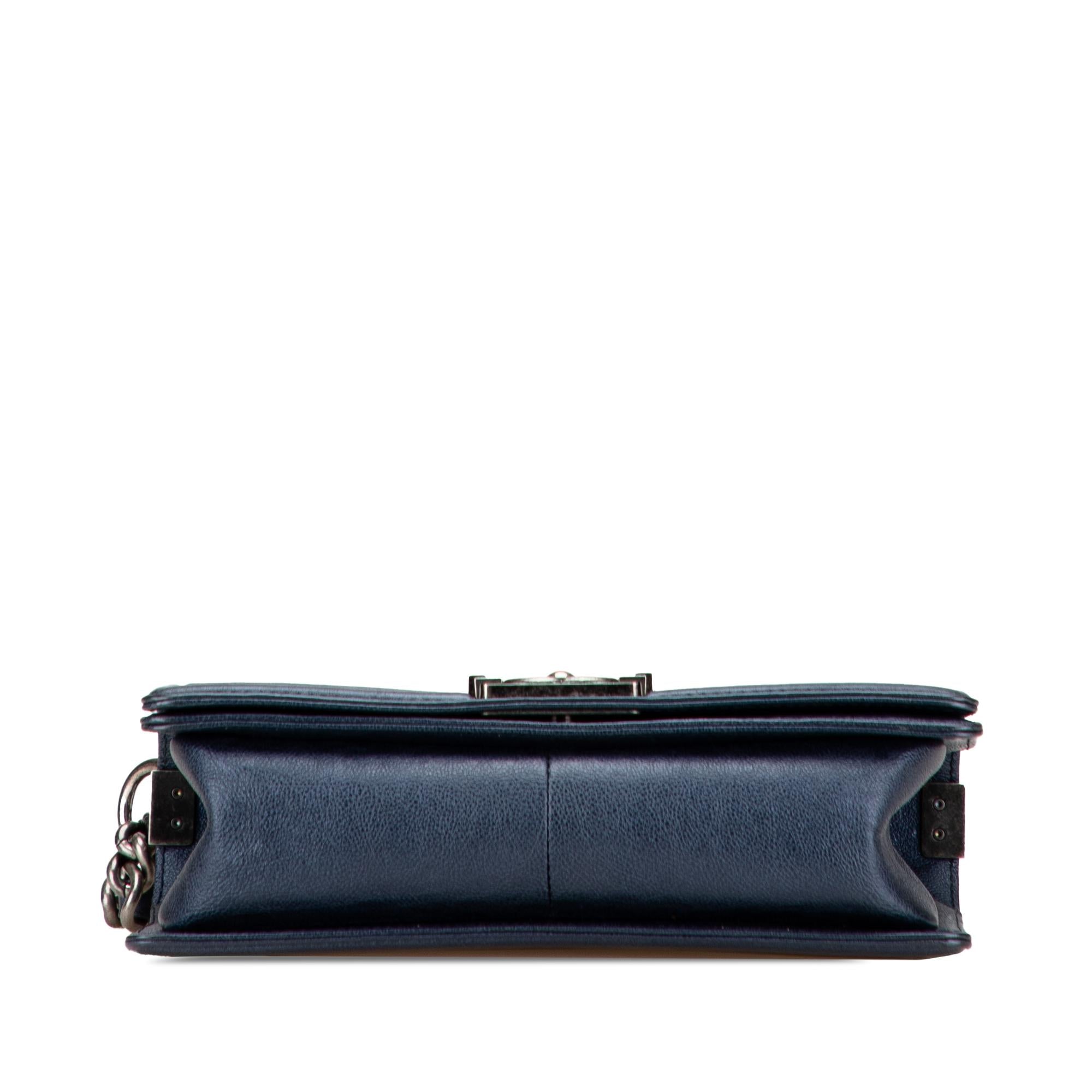 Chanel Old Medium Quilted Lambskin Boy Flap