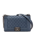 Chanel Old Medium Quilted Lambskin Boy Flap