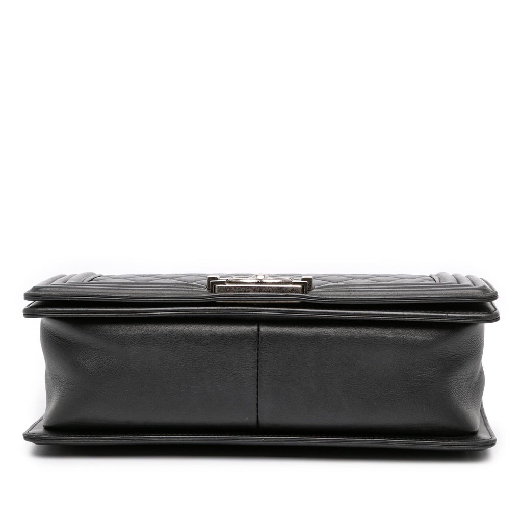 Chanel Old Medium Quilted Lambskin Boy Flap