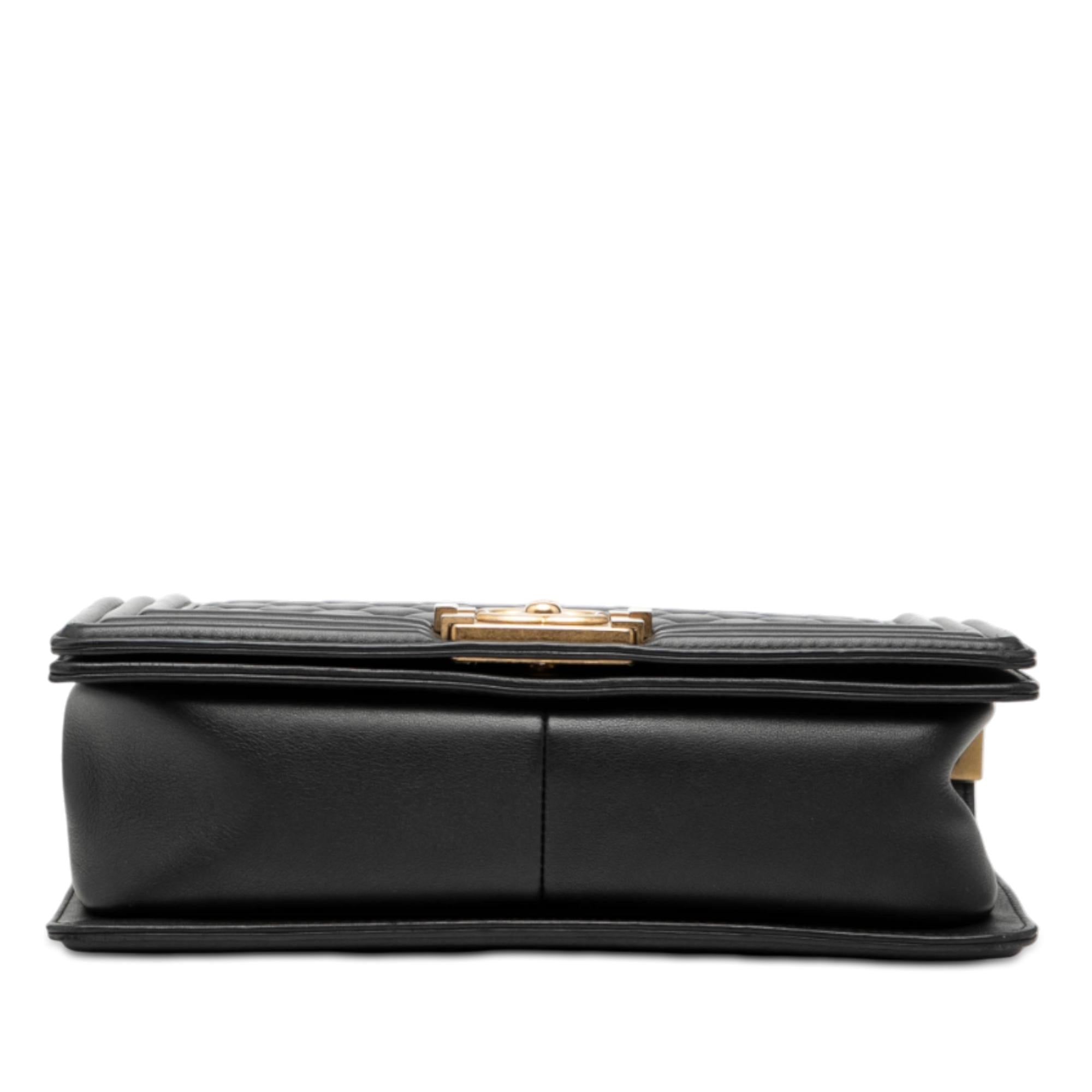 Chanel Old Medium Quilted Lambskin Boy Flap