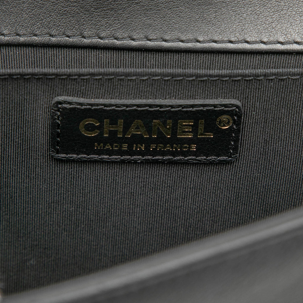 Chanel Old Medium Quilted Lambskin Boy Flap