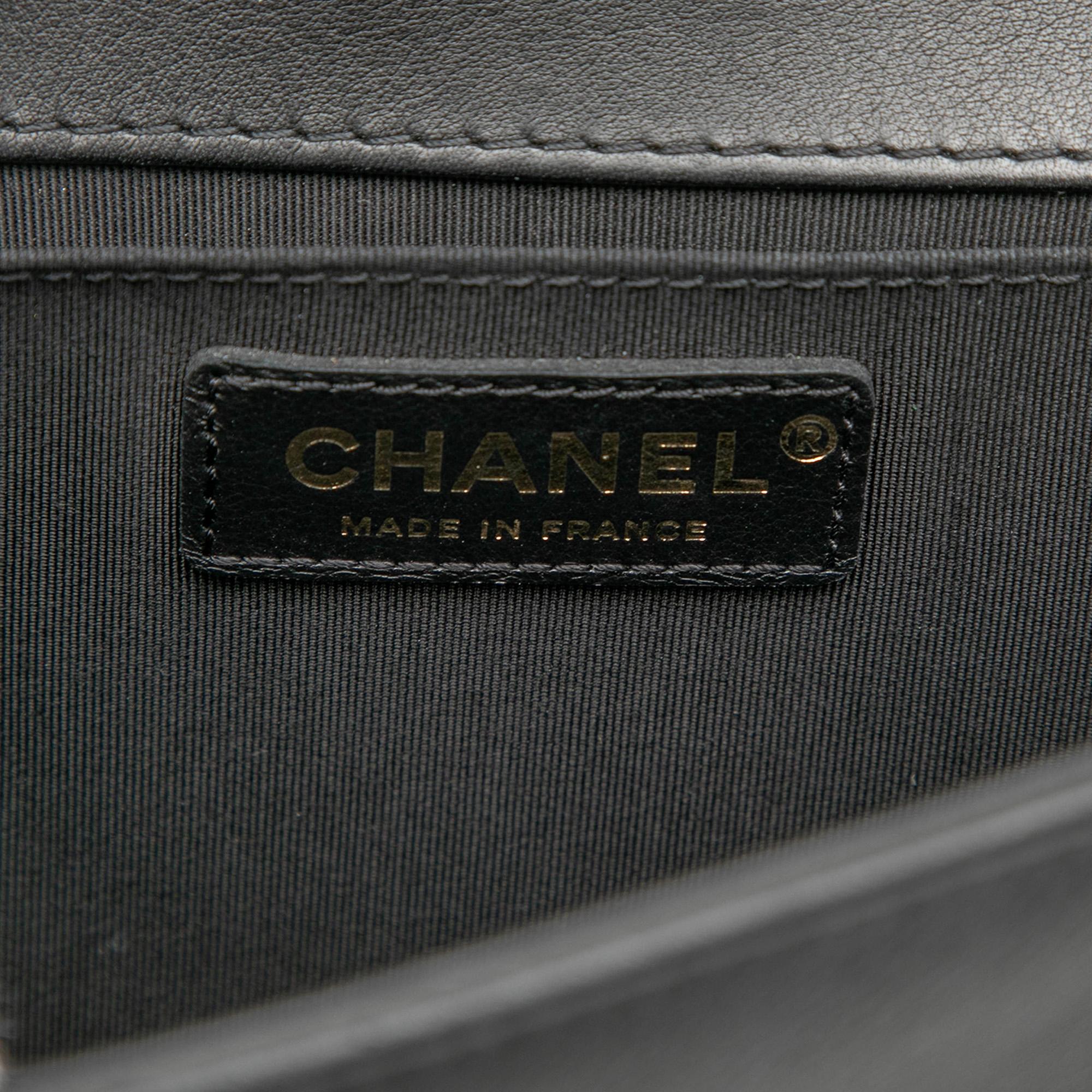 Chanel Old Medium Quilted Lambskin Boy Flap