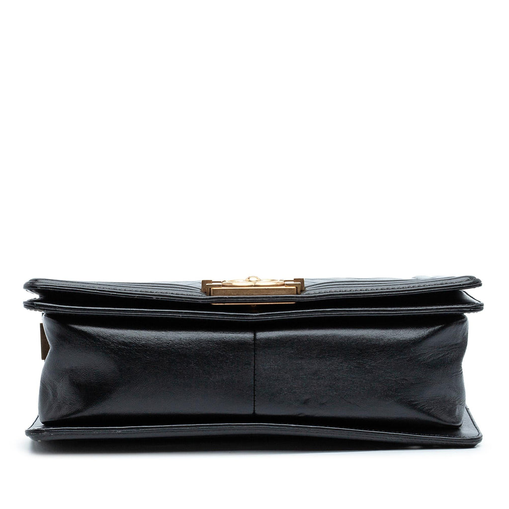 Chanel Old Medium Quilted Lambskin Boy Flap